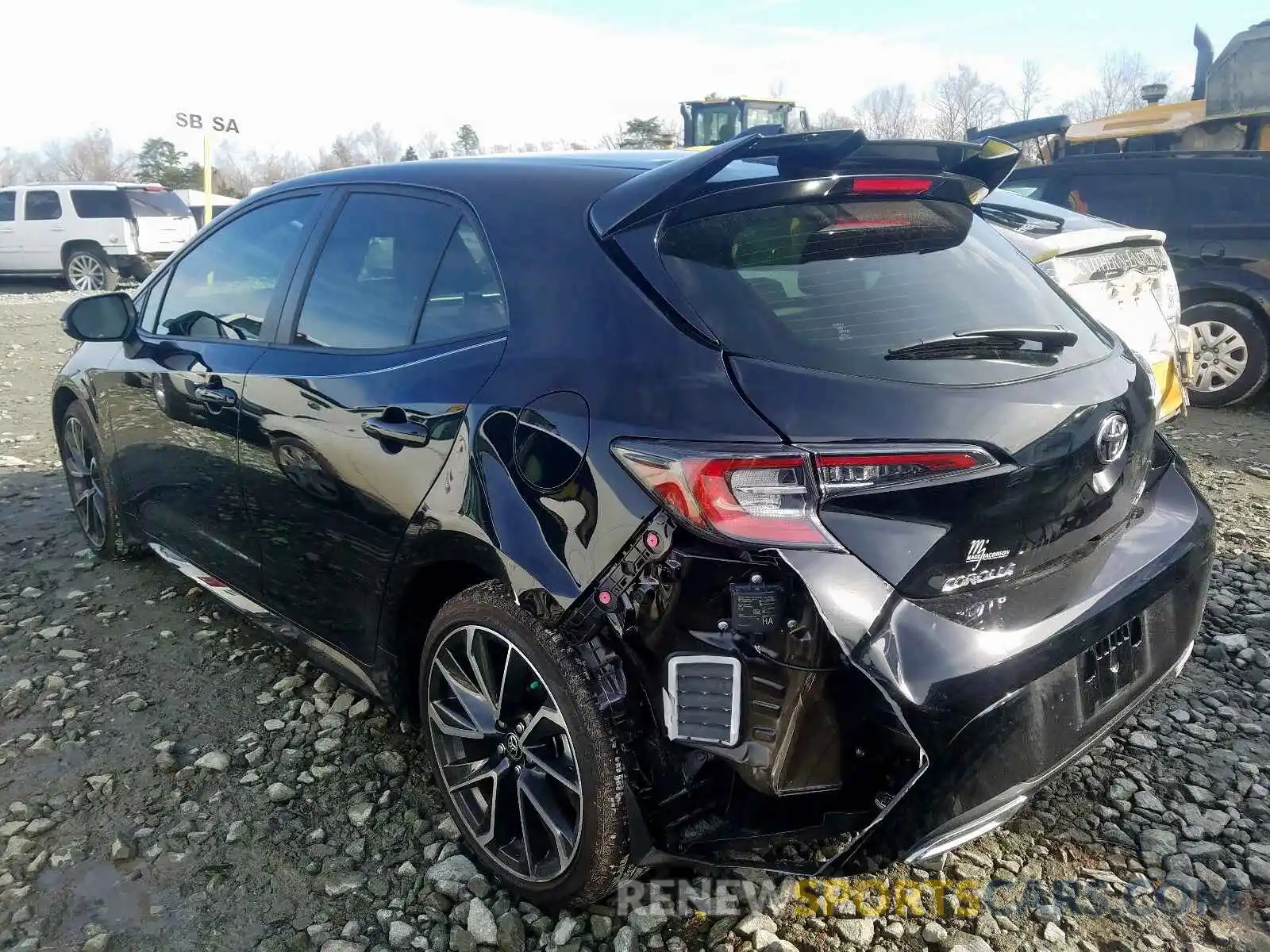 3 Photograph of a damaged car JTNK4RBE1K3055516 TOYOTA COROLLA 2019