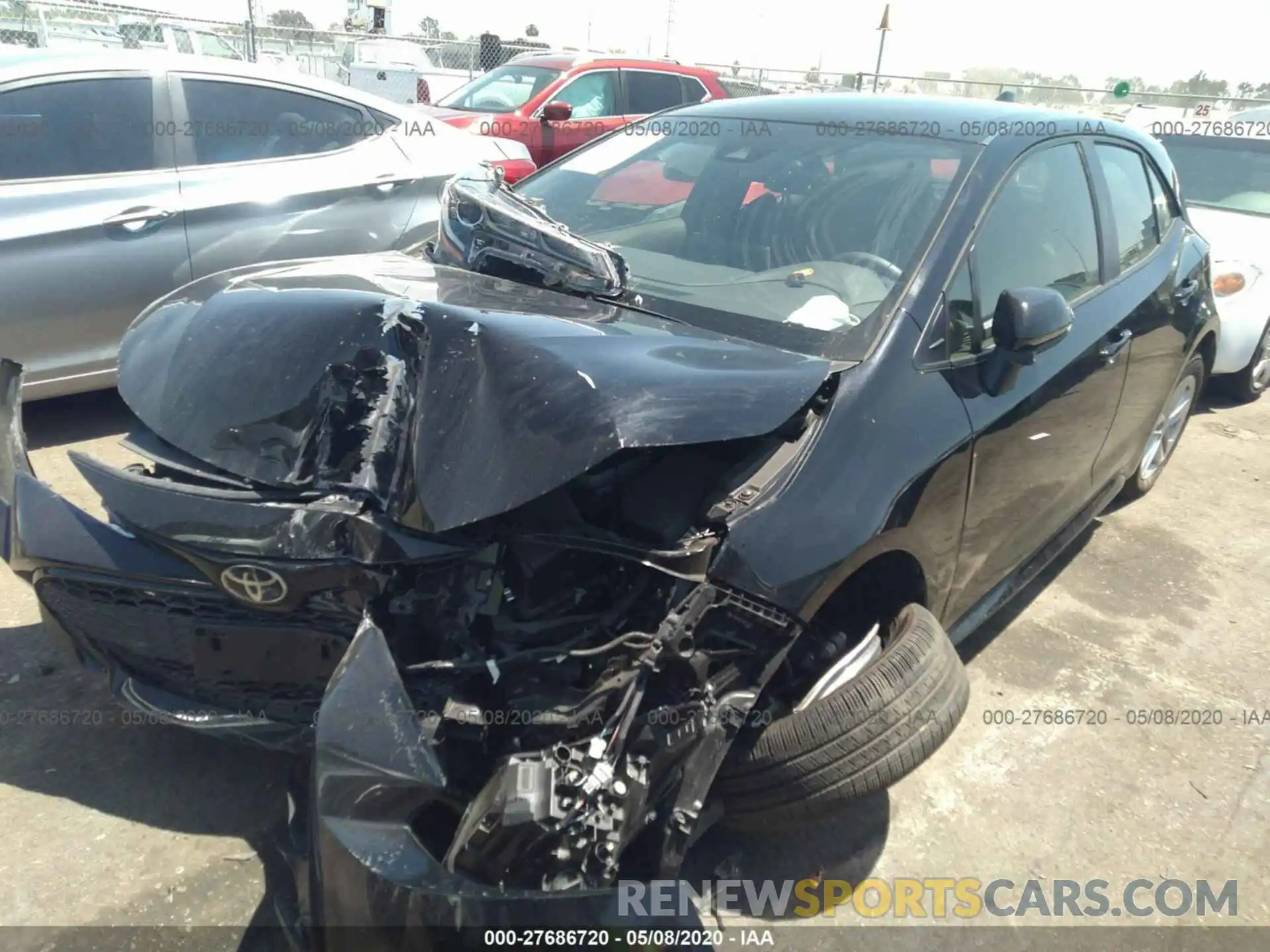 2 Photograph of a damaged car JTNK4RBE1K3057119 TOYOTA COROLLA 2019