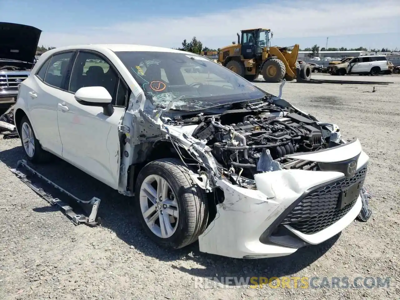 1 Photograph of a damaged car JTNK4RBE1K3057752 TOYOTA COROLLA 2019