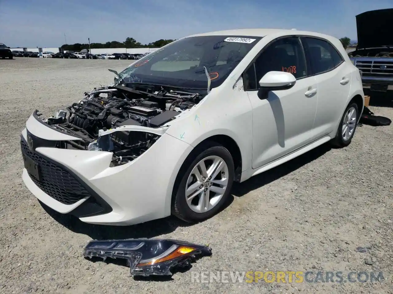 2 Photograph of a damaged car JTNK4RBE1K3057752 TOYOTA COROLLA 2019