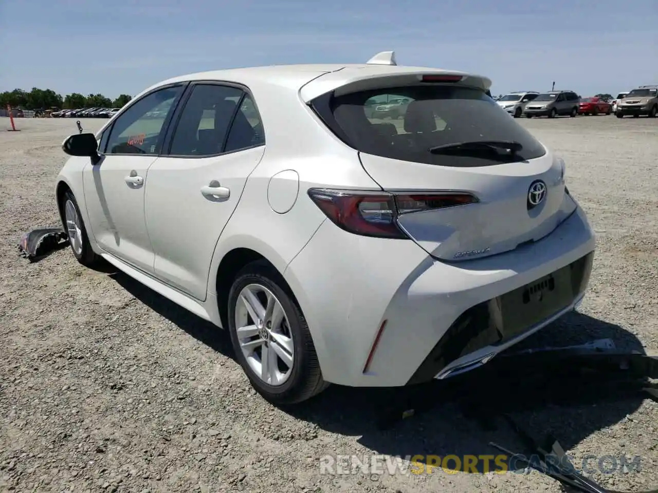 3 Photograph of a damaged car JTNK4RBE1K3057752 TOYOTA COROLLA 2019