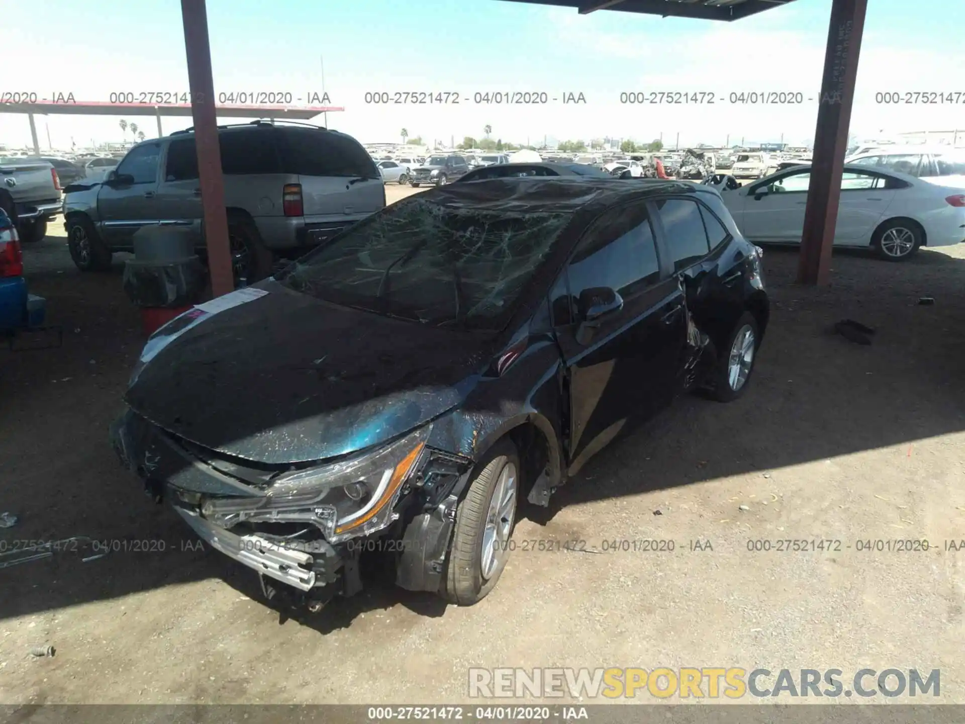 2 Photograph of a damaged car JTNK4RBE1K3058464 TOYOTA COROLLA 2019