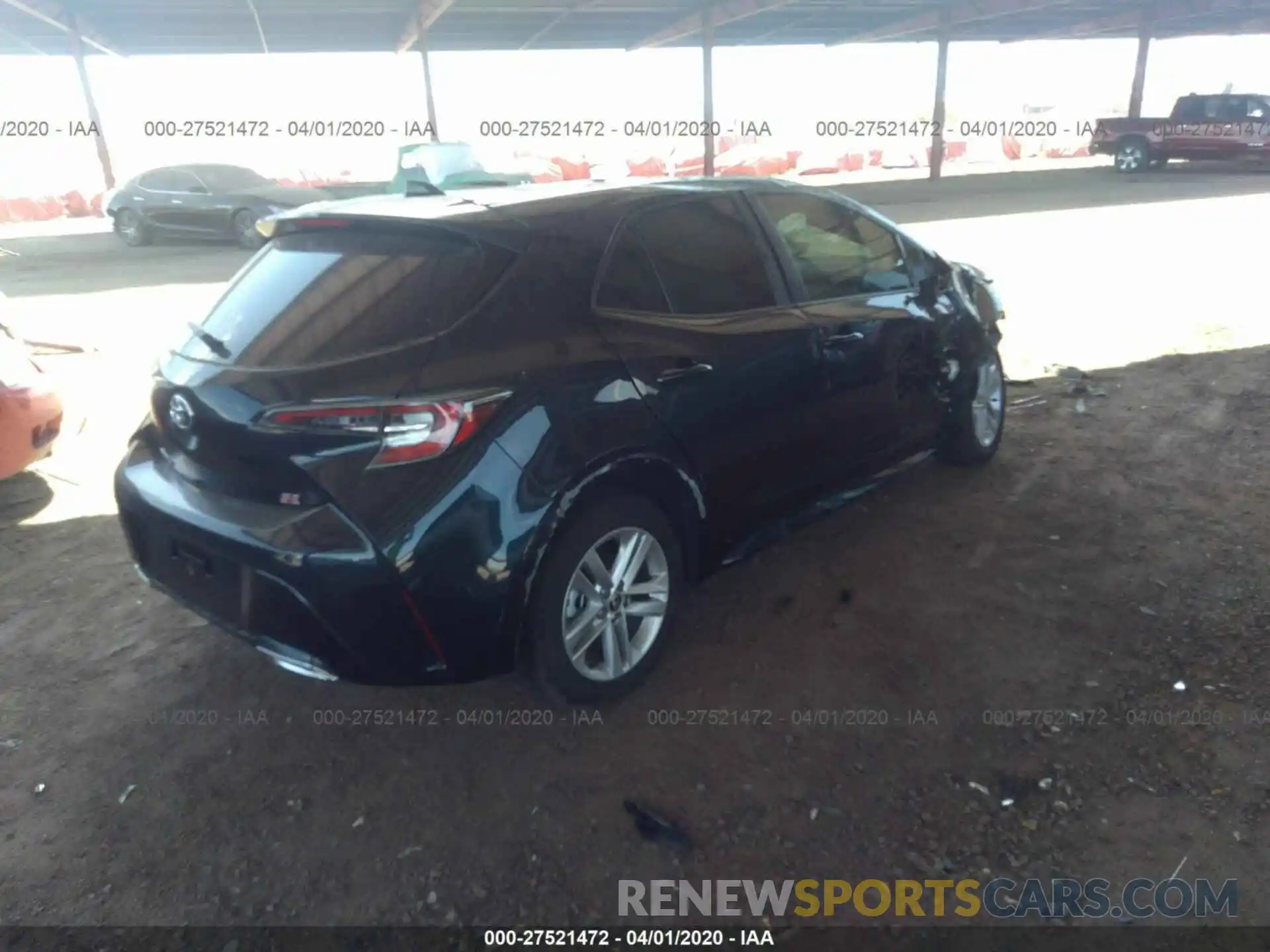 4 Photograph of a damaged car JTNK4RBE1K3058464 TOYOTA COROLLA 2019