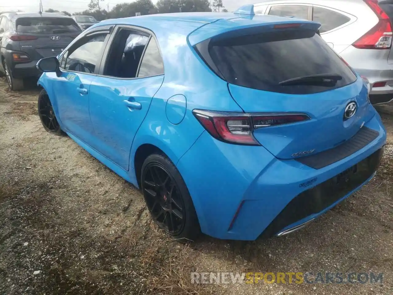 3 Photograph of a damaged car JTNK4RBE1K3058870 TOYOTA COROLLA 2019