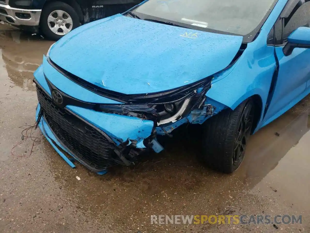 9 Photograph of a damaged car JTNK4RBE1K3058870 TOYOTA COROLLA 2019