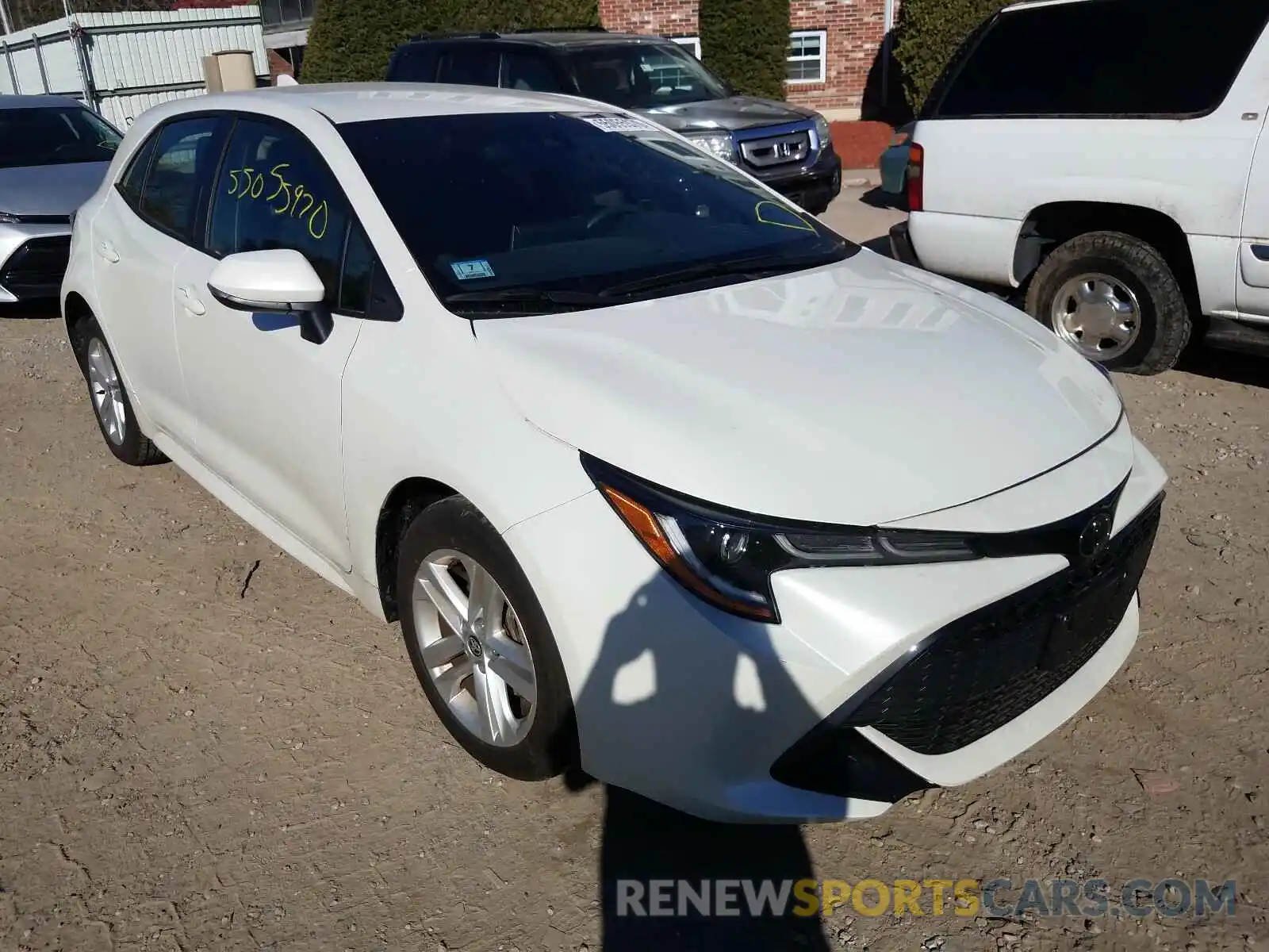 1 Photograph of a damaged car JTNK4RBE1K3060327 TOYOTA COROLLA 2019