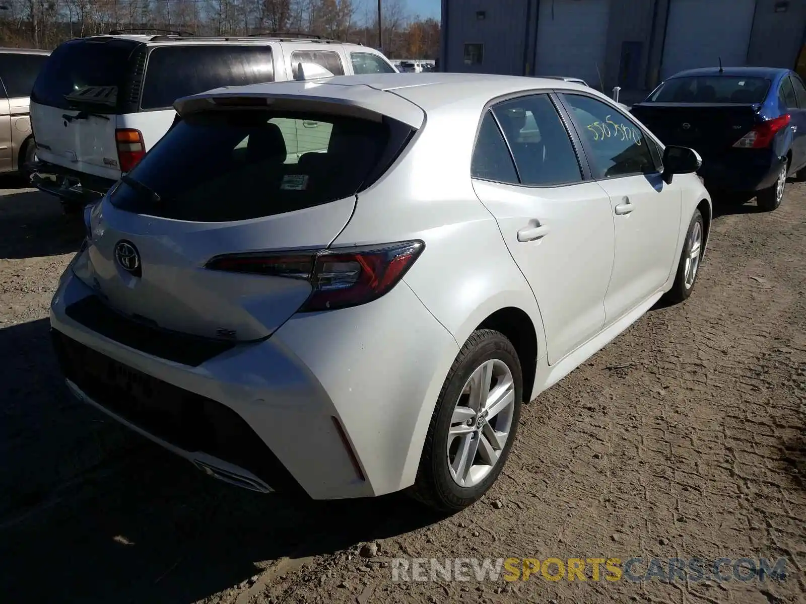 4 Photograph of a damaged car JTNK4RBE1K3060327 TOYOTA COROLLA 2019