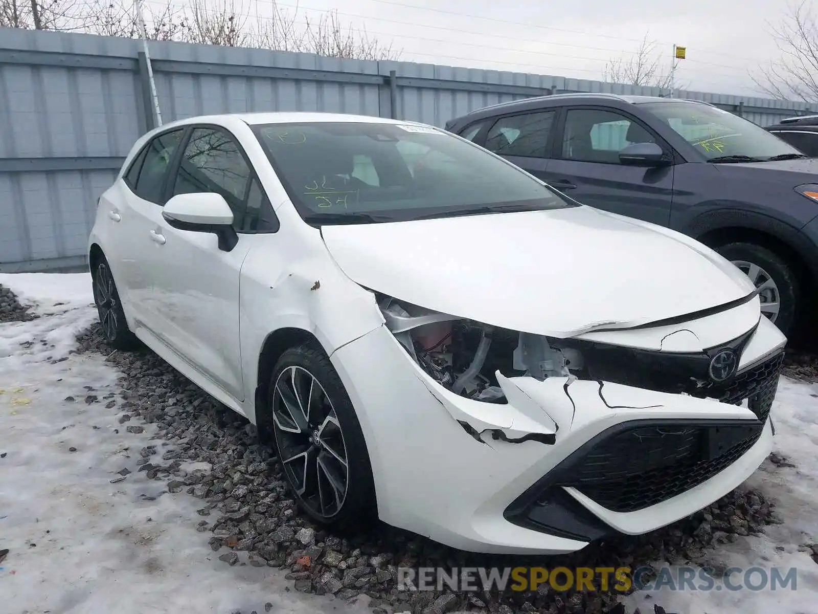 1 Photograph of a damaged car JTNK4RBE1K3065575 TOYOTA COROLLA 2019