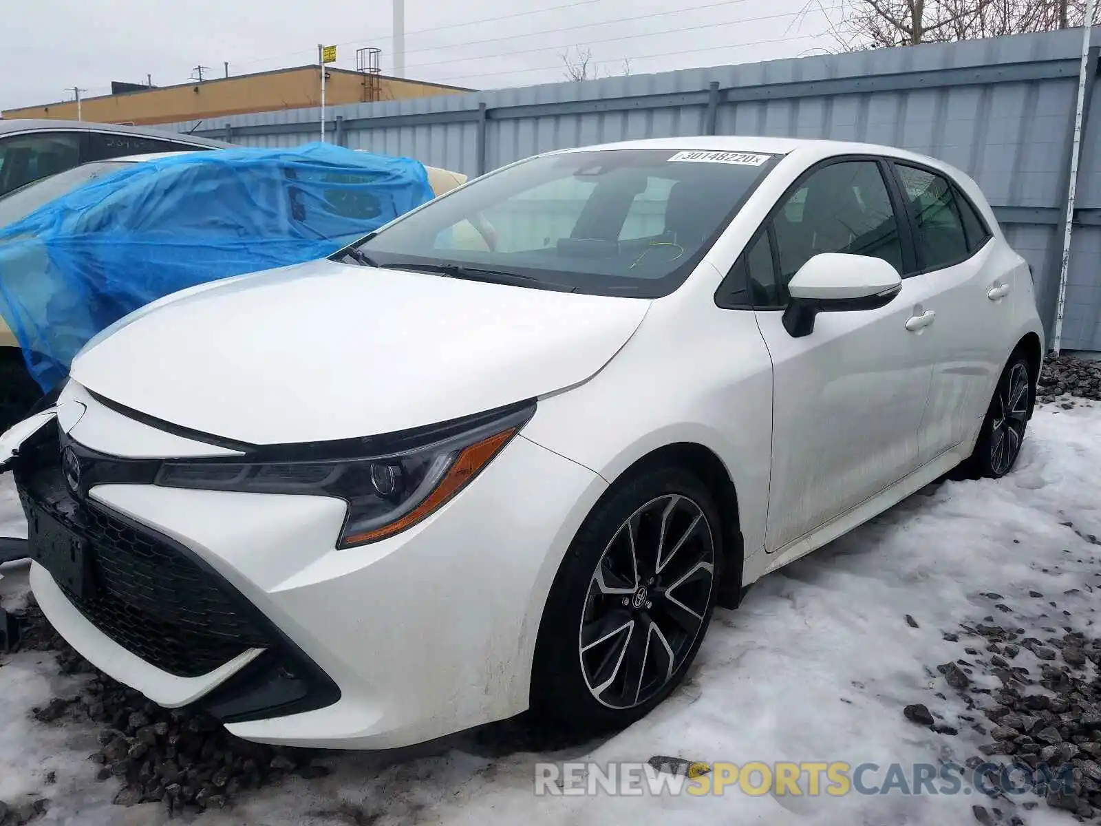 2 Photograph of a damaged car JTNK4RBE1K3065575 TOYOTA COROLLA 2019