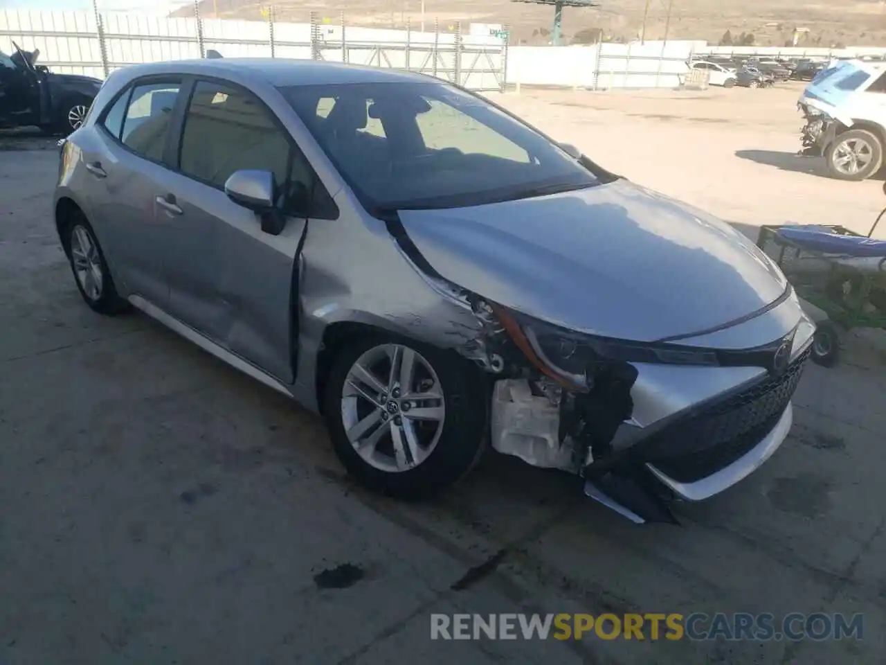 1 Photograph of a damaged car JTNK4RBE1K3066726 TOYOTA COROLLA 2019