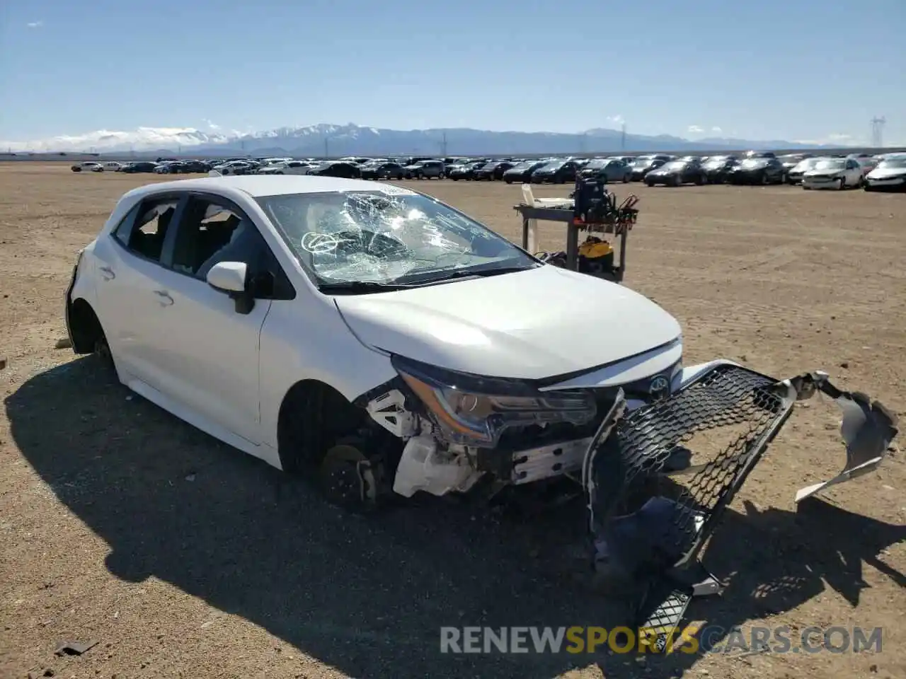 1 Photograph of a damaged car JTNK4RBE2K3000508 TOYOTA COROLLA 2019