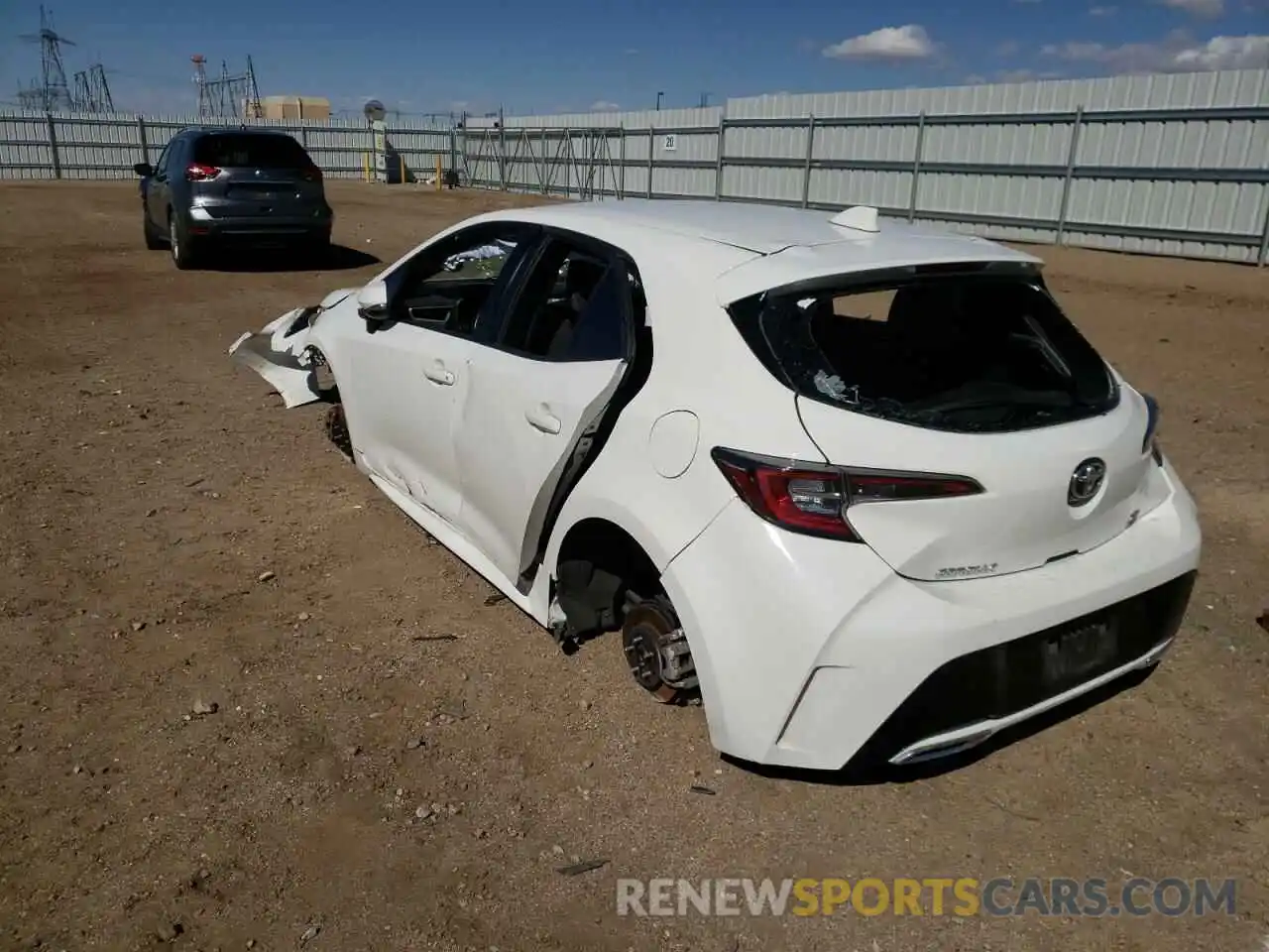 3 Photograph of a damaged car JTNK4RBE2K3000508 TOYOTA COROLLA 2019