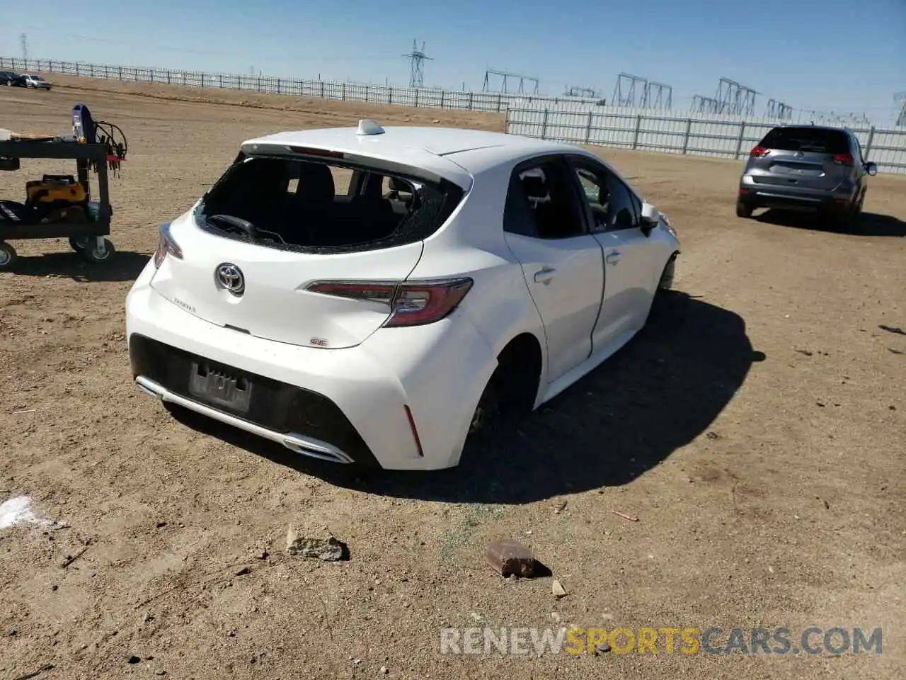 4 Photograph of a damaged car JTNK4RBE2K3000508 TOYOTA COROLLA 2019