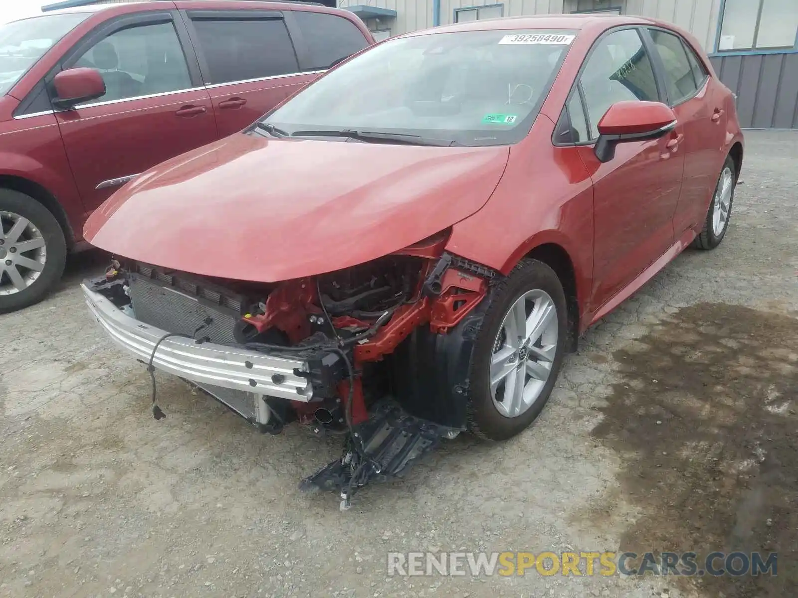 2 Photograph of a damaged car JTNK4RBE2K3000945 TOYOTA COROLLA 2019