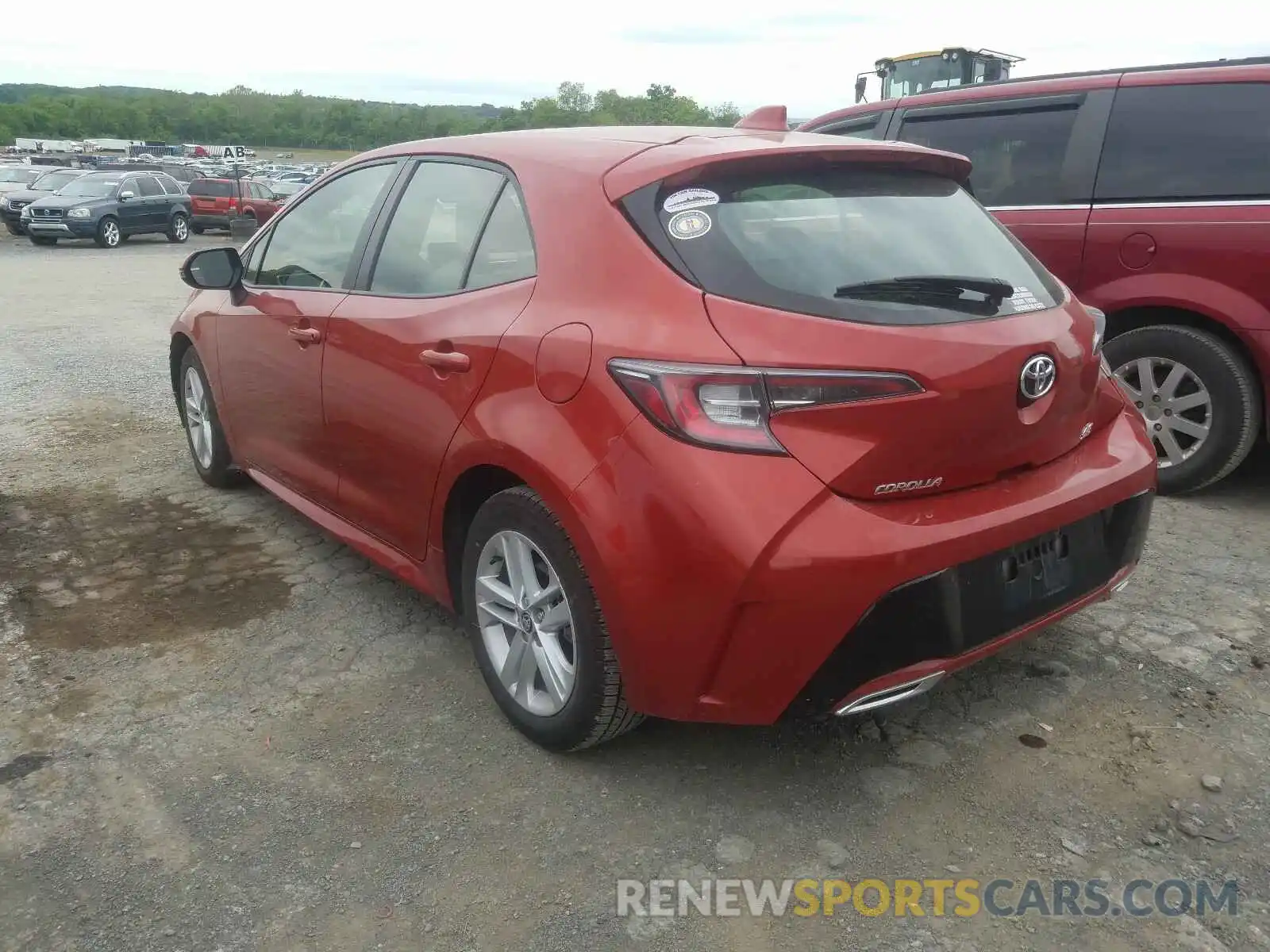 3 Photograph of a damaged car JTNK4RBE2K3000945 TOYOTA COROLLA 2019