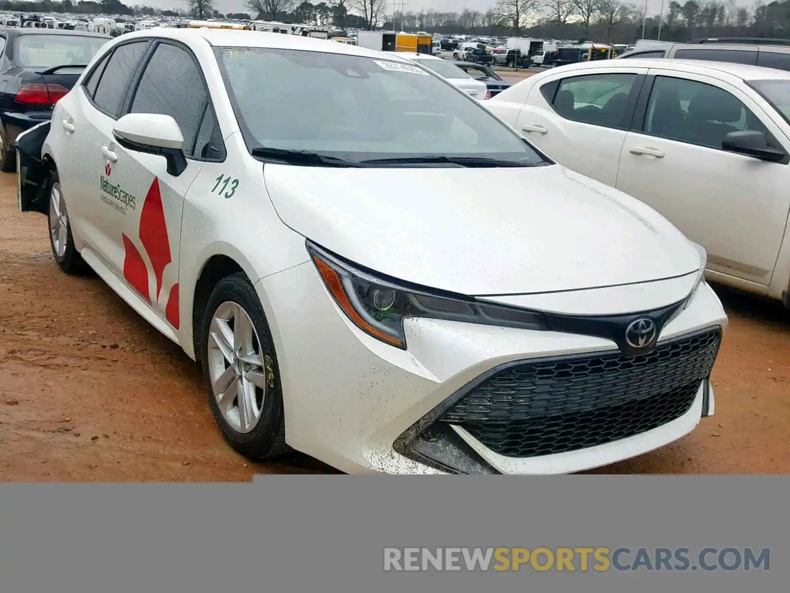 1 Photograph of a damaged car JTNK4RBE2K3001920 TOYOTA COROLLA 2019