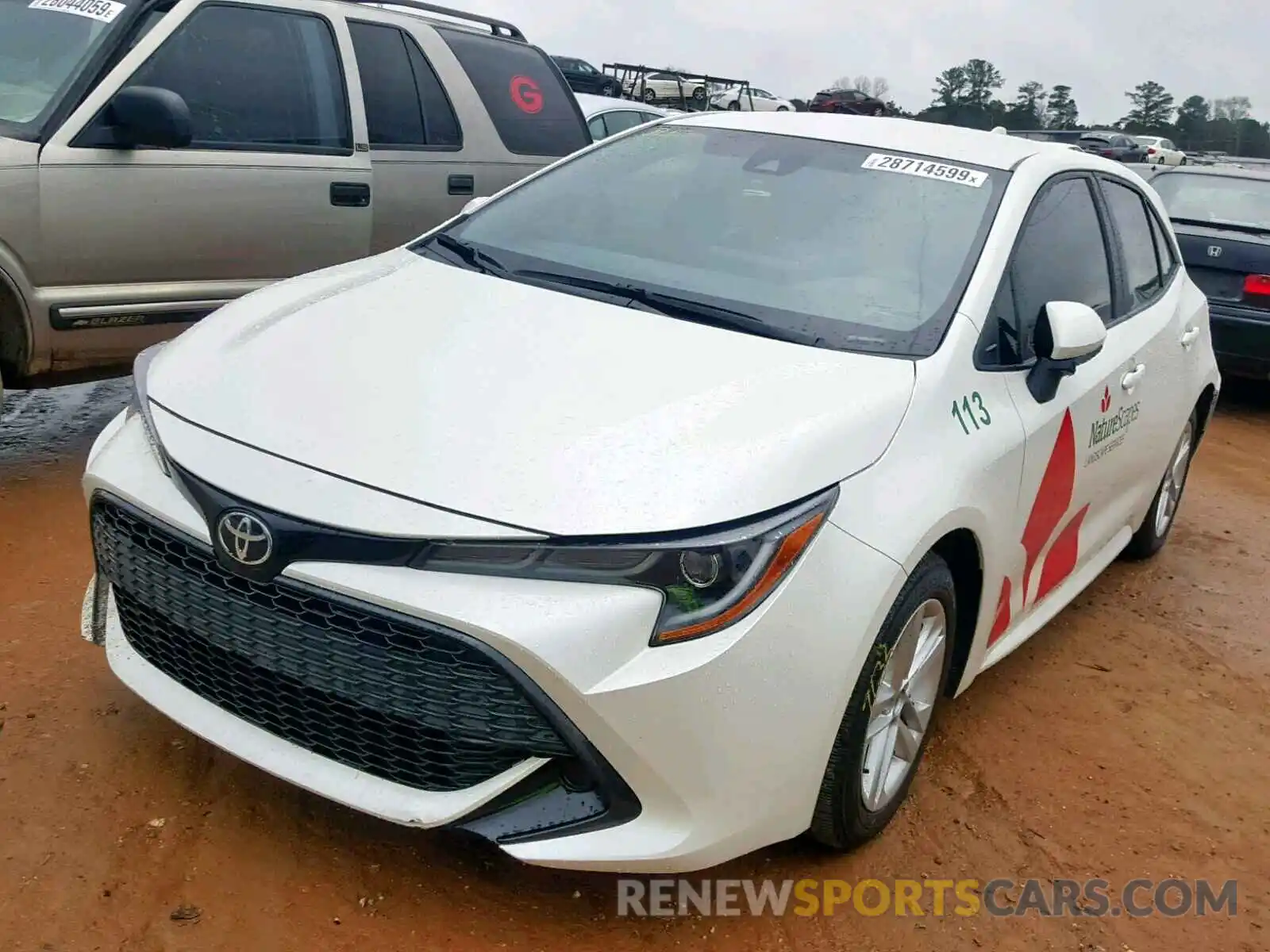 2 Photograph of a damaged car JTNK4RBE2K3001920 TOYOTA COROLLA 2019