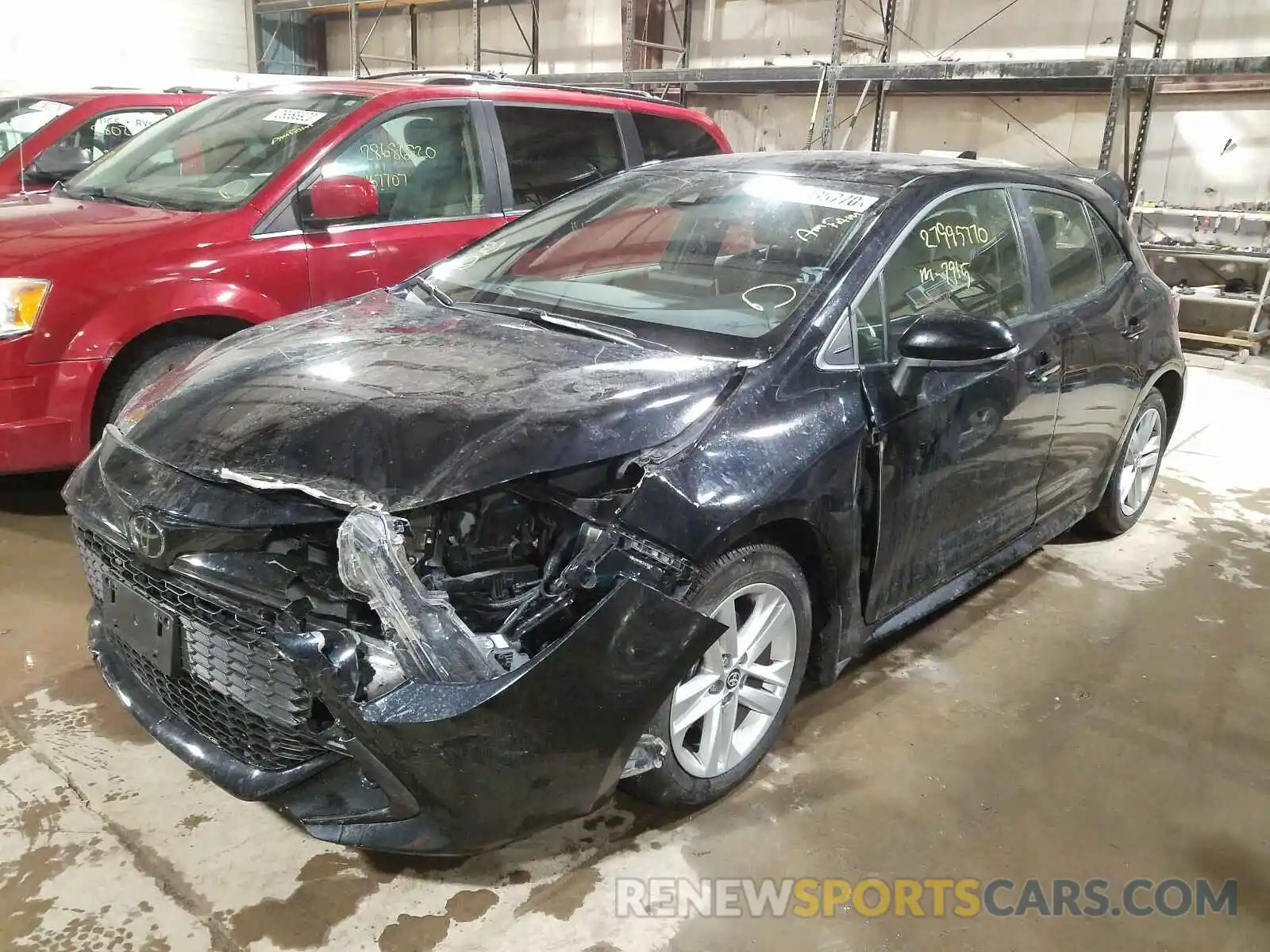 2 Photograph of a damaged car JTNK4RBE2K3002629 TOYOTA COROLLA 2019