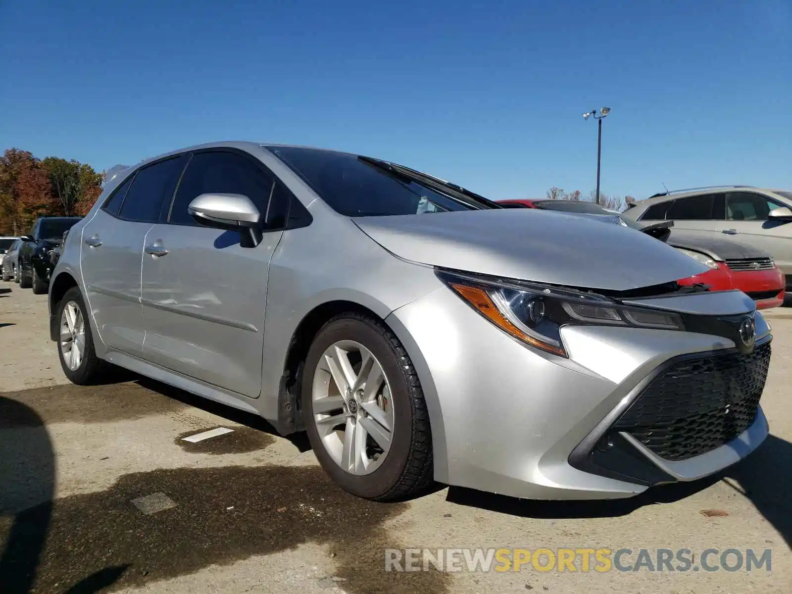 1 Photograph of a damaged car JTNK4RBE2K3003599 TOYOTA COROLLA 2019