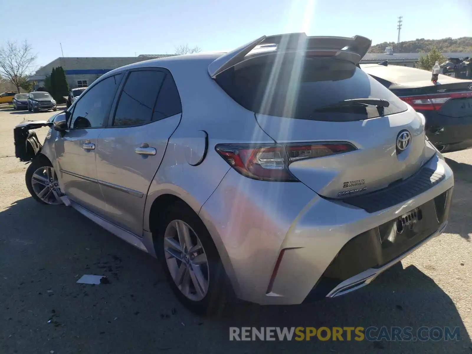 3 Photograph of a damaged car JTNK4RBE2K3003599 TOYOTA COROLLA 2019