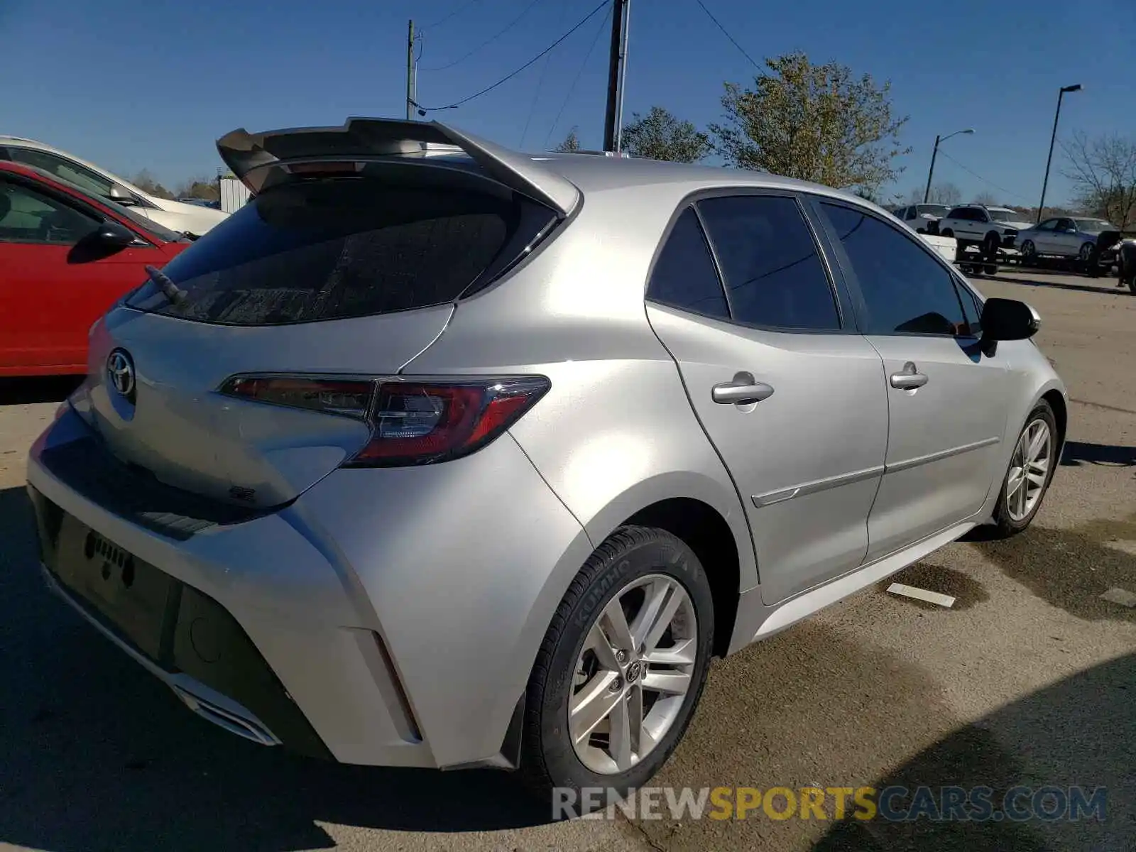 4 Photograph of a damaged car JTNK4RBE2K3003599 TOYOTA COROLLA 2019