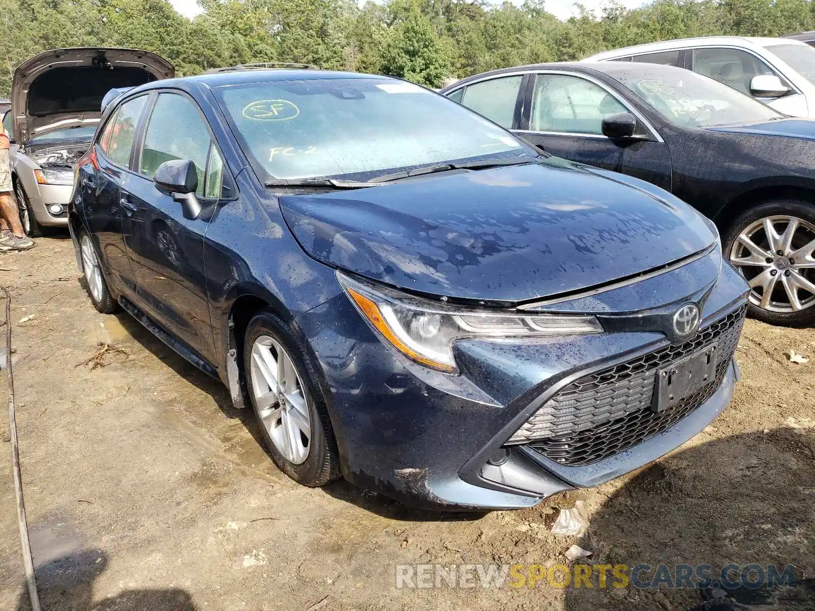 1 Photograph of a damaged car JTNK4RBE2K3004879 TOYOTA COROLLA 2019