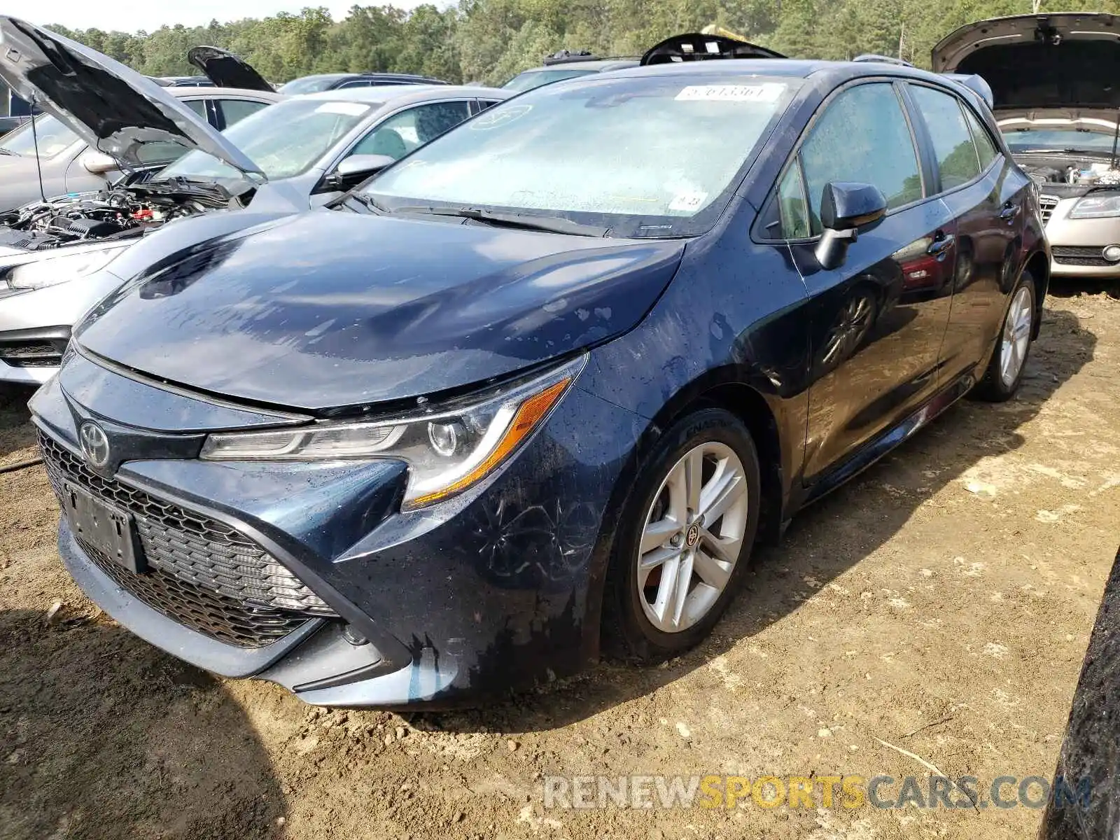 2 Photograph of a damaged car JTNK4RBE2K3004879 TOYOTA COROLLA 2019