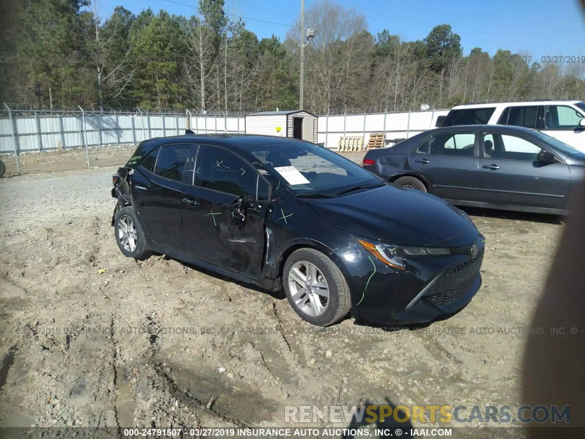 1 Photograph of a damaged car JTNK4RBE2K3005272 TOYOTA COROLLA 2019