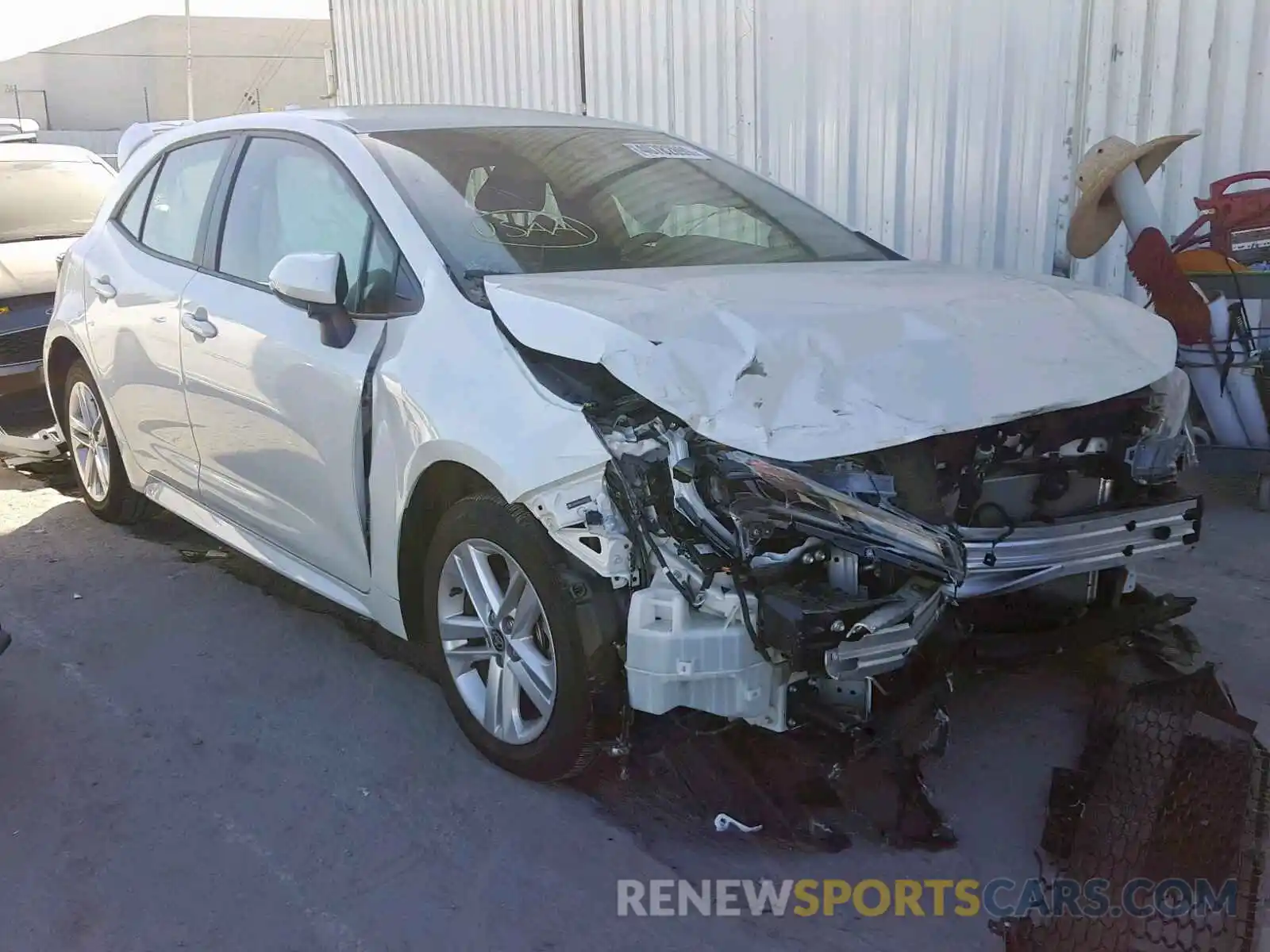 1 Photograph of a damaged car JTNK4RBE2K3005319 TOYOTA COROLLA 2019