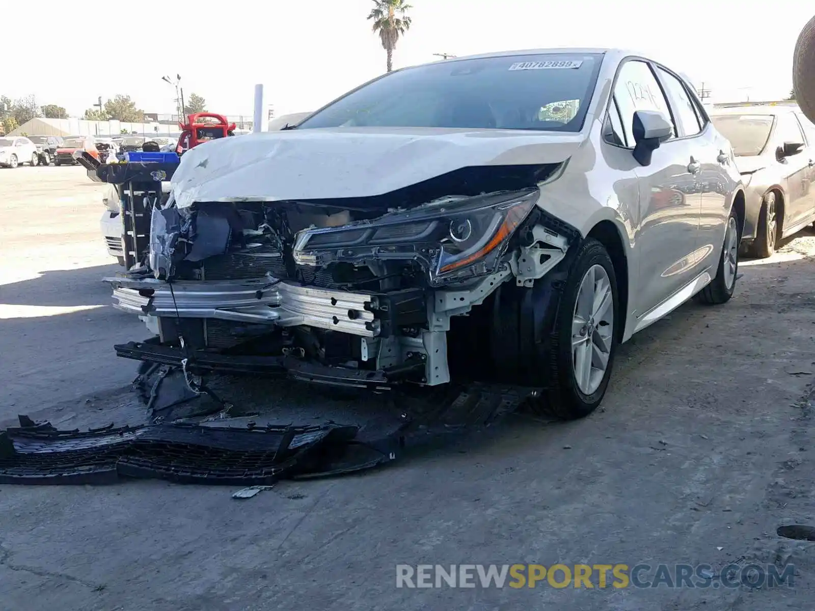 2 Photograph of a damaged car JTNK4RBE2K3005319 TOYOTA COROLLA 2019