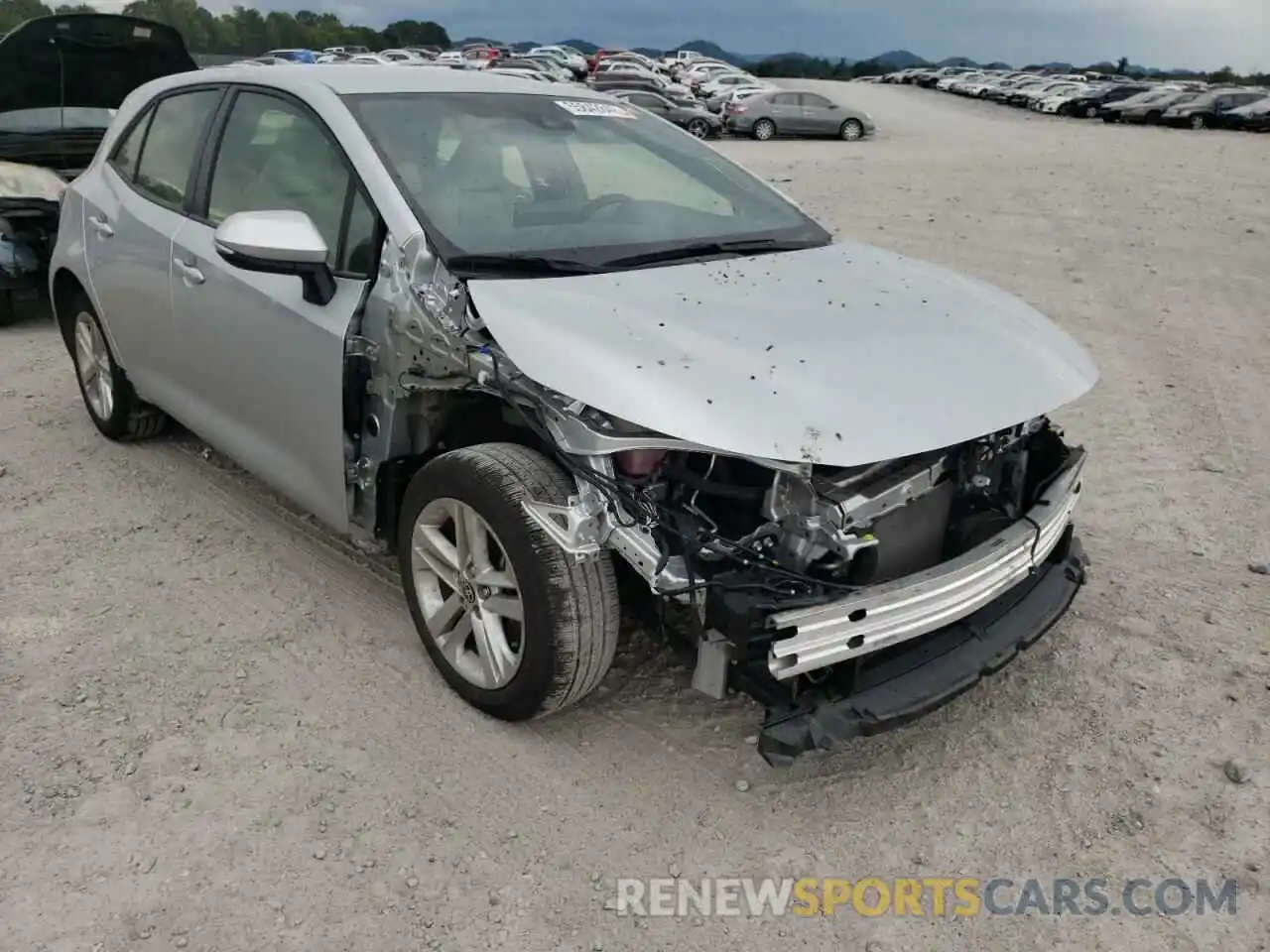 1 Photograph of a damaged car JTNK4RBE2K3005823 TOYOTA COROLLA 2019