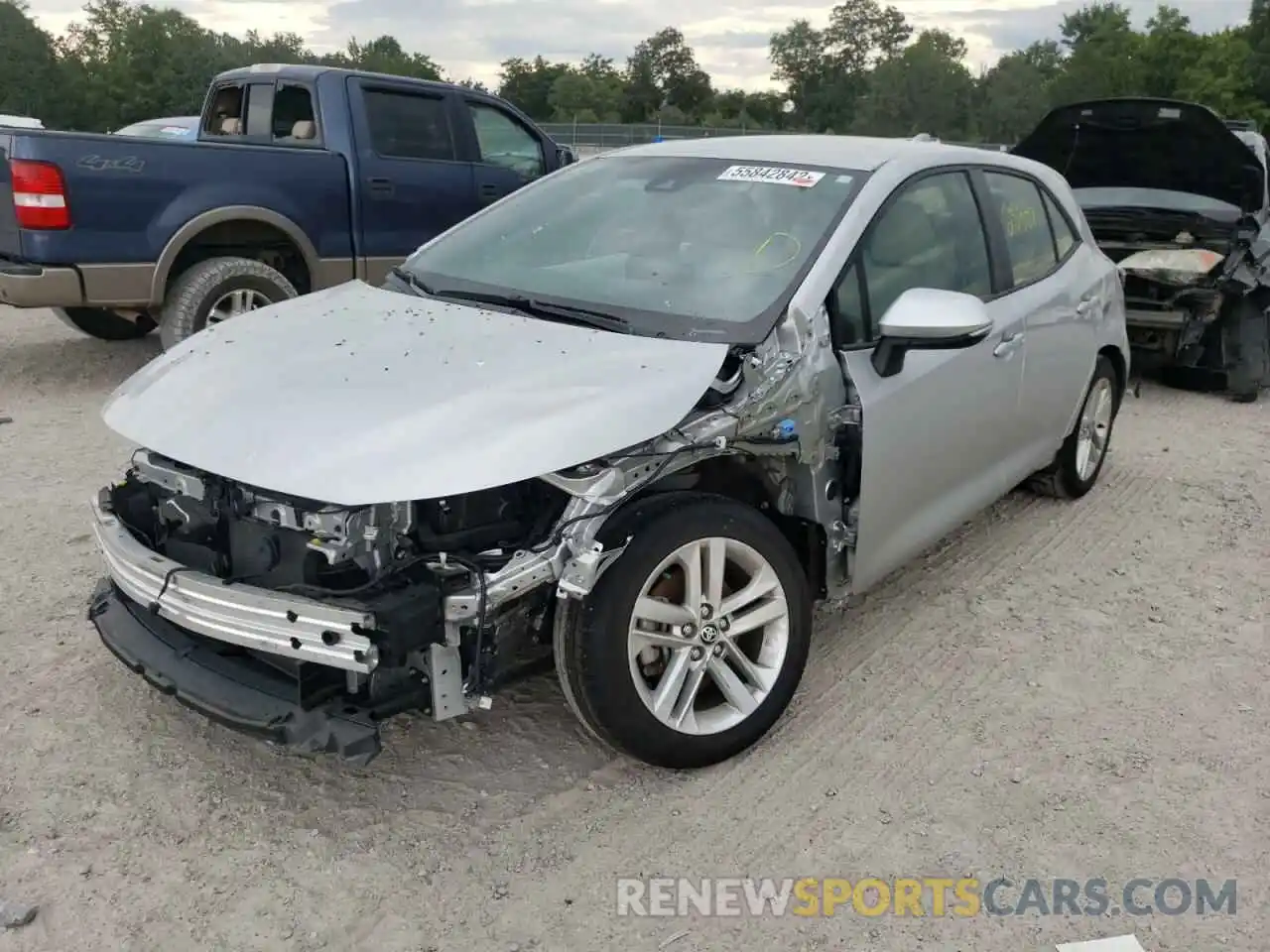 2 Photograph of a damaged car JTNK4RBE2K3005823 TOYOTA COROLLA 2019