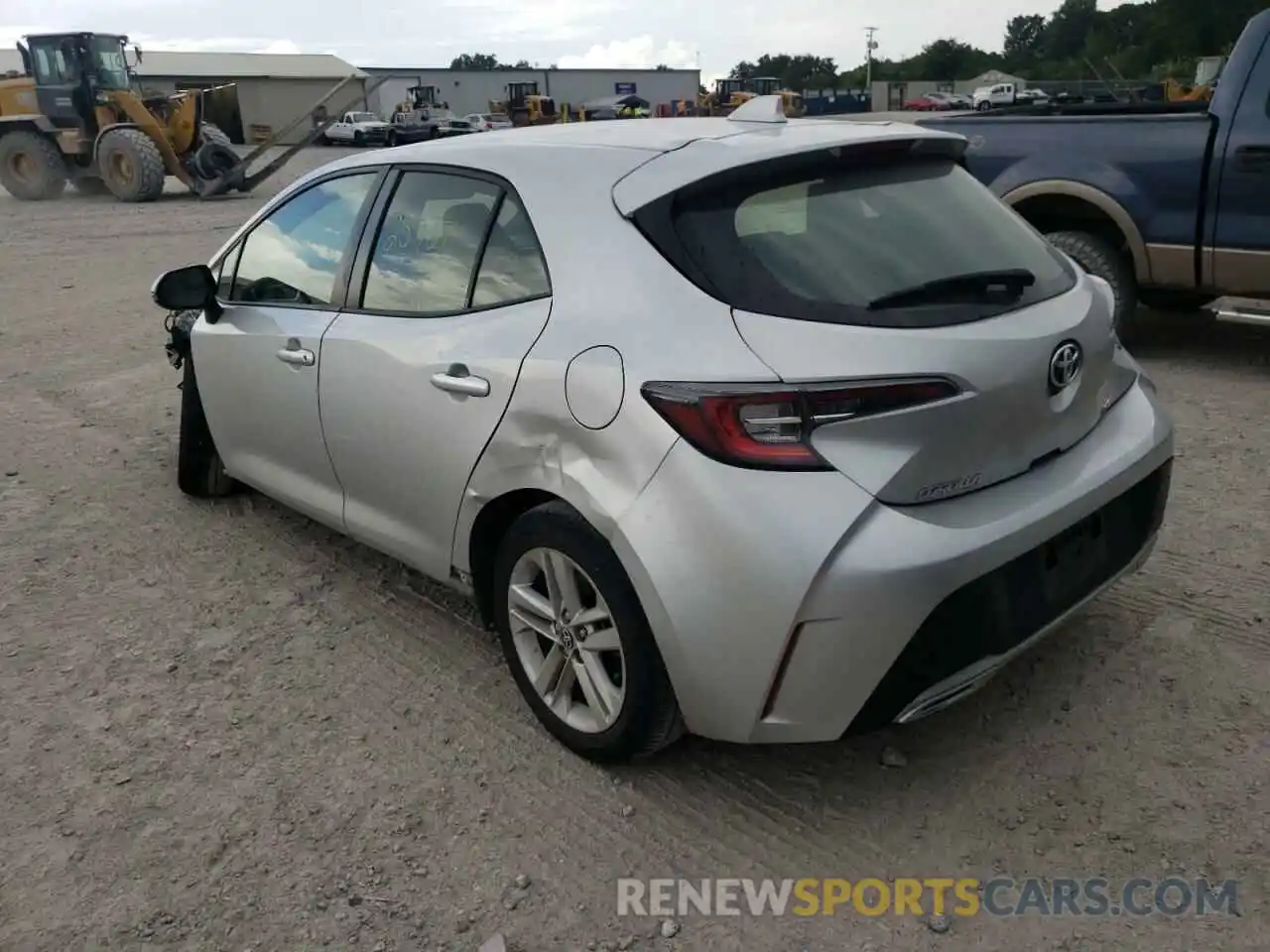 3 Photograph of a damaged car JTNK4RBE2K3005823 TOYOTA COROLLA 2019