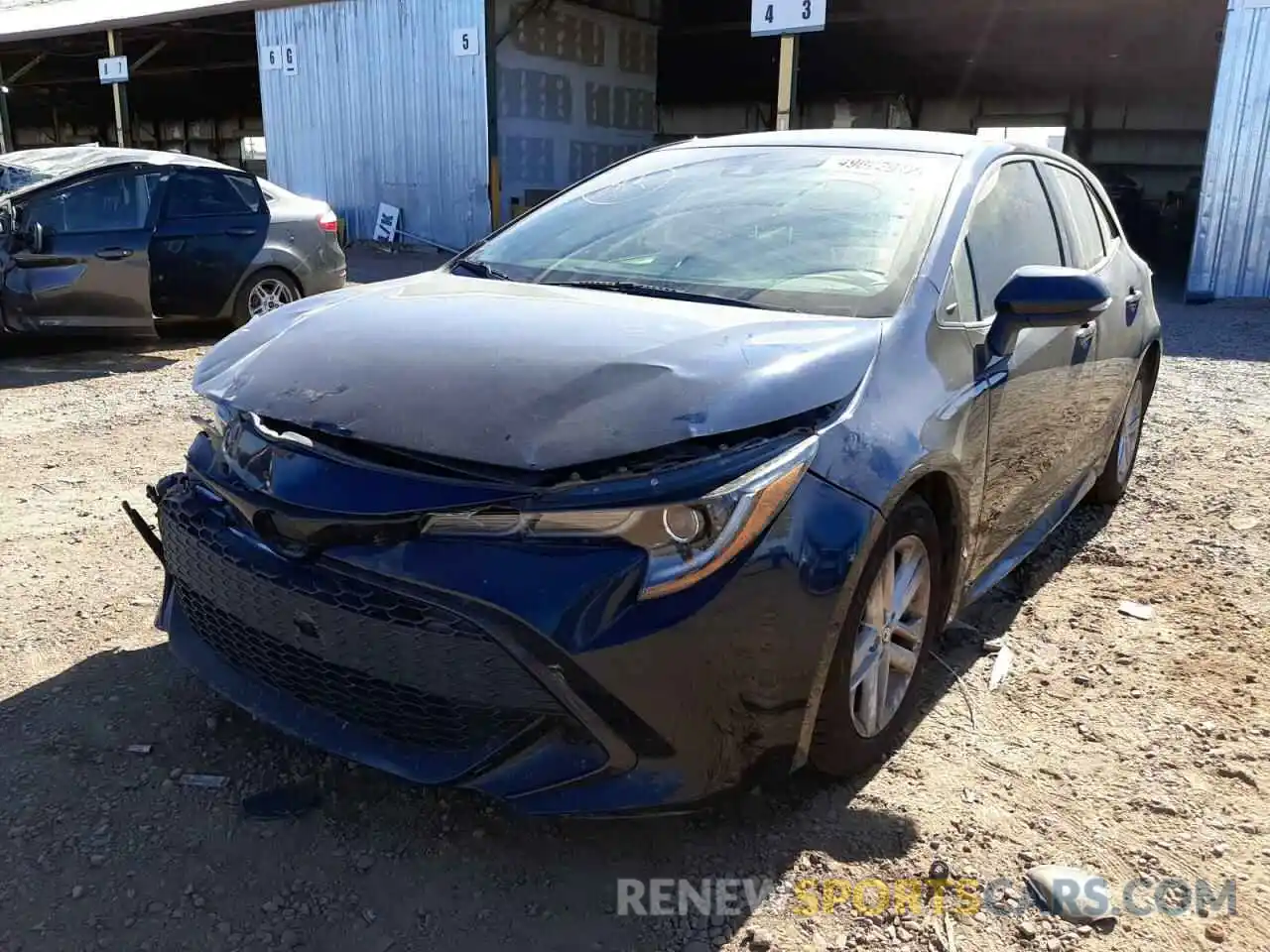 2 Photograph of a damaged car JTNK4RBE2K3006230 TOYOTA COROLLA 2019