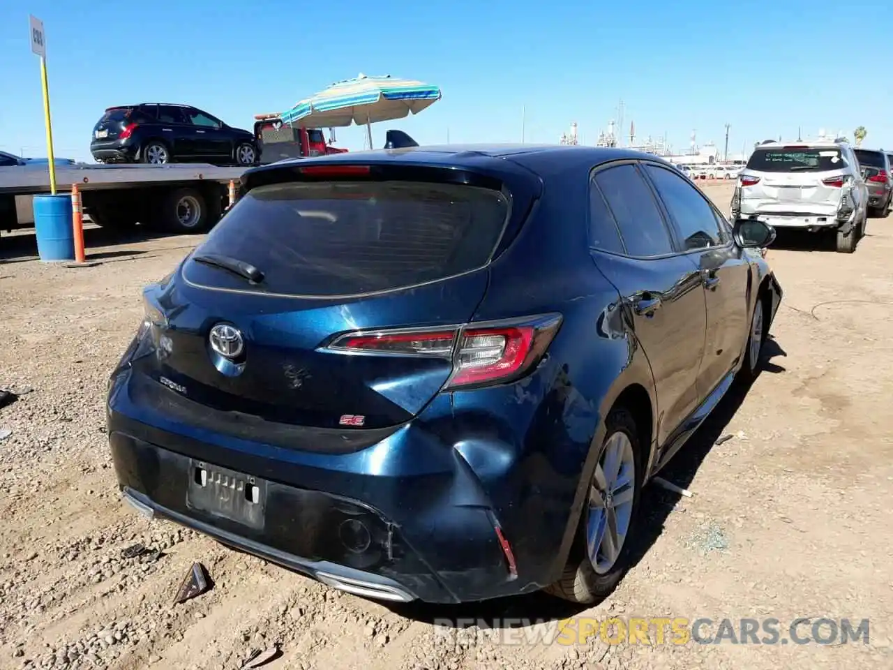 4 Photograph of a damaged car JTNK4RBE2K3006230 TOYOTA COROLLA 2019