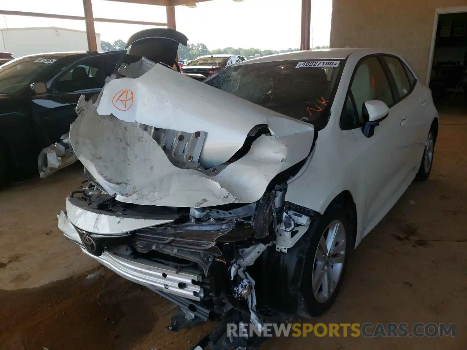 2 Photograph of a damaged car JTNK4RBE2K3007782 TOYOTA COROLLA 2019