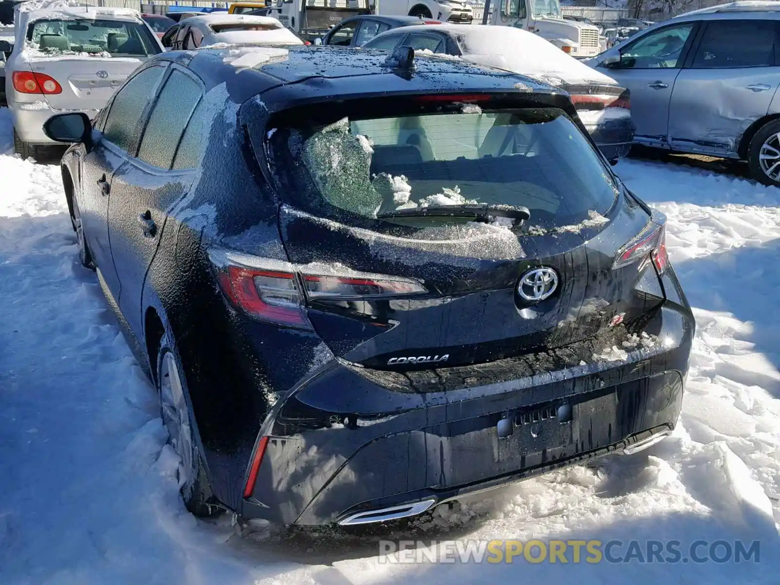 3 Photograph of a damaged car JTNK4RBE2K3008897 TOYOTA COROLLA 2019