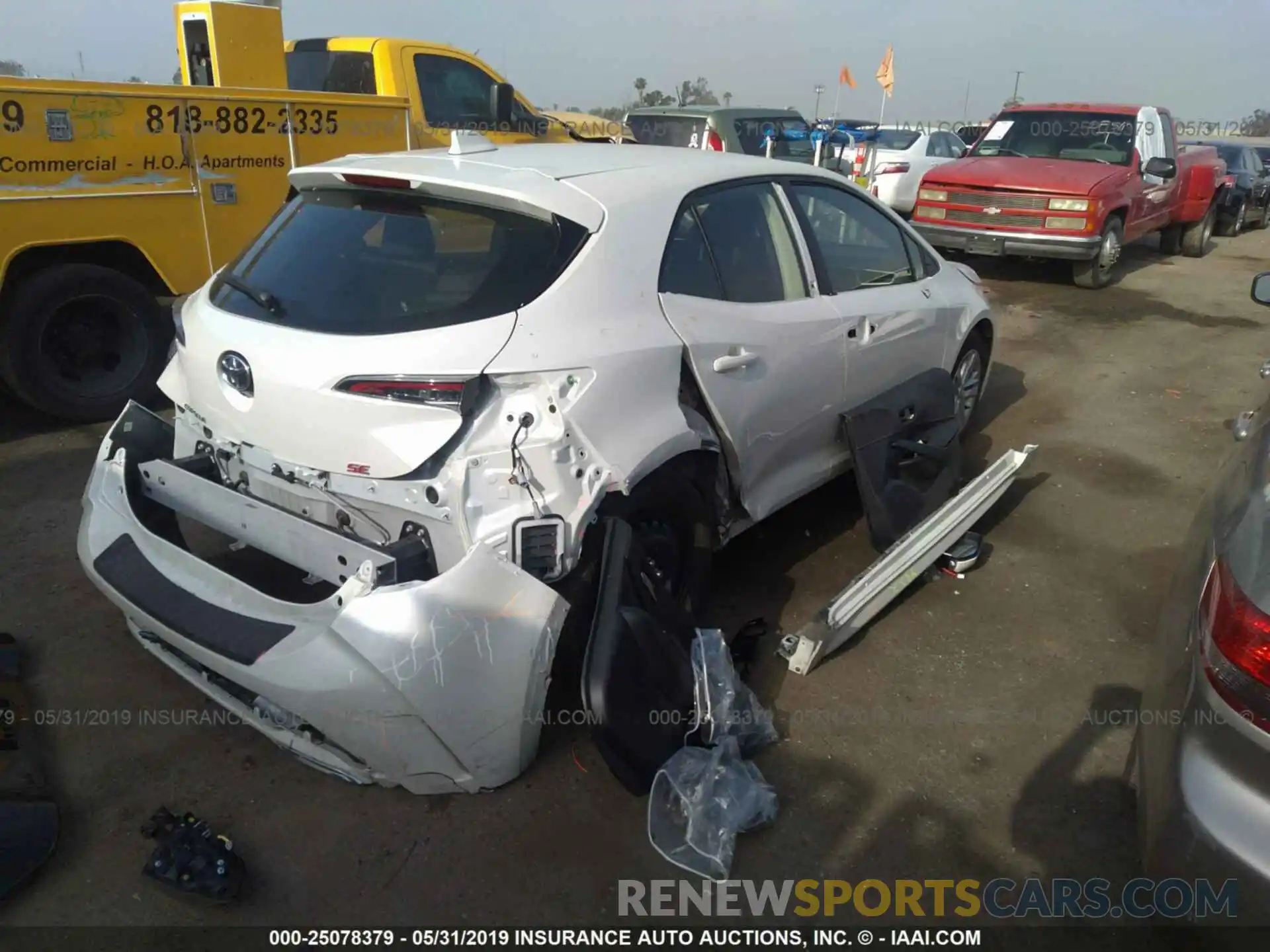 4 Photograph of a damaged car JTNK4RBE2K3009693 TOYOTA COROLLA 2019