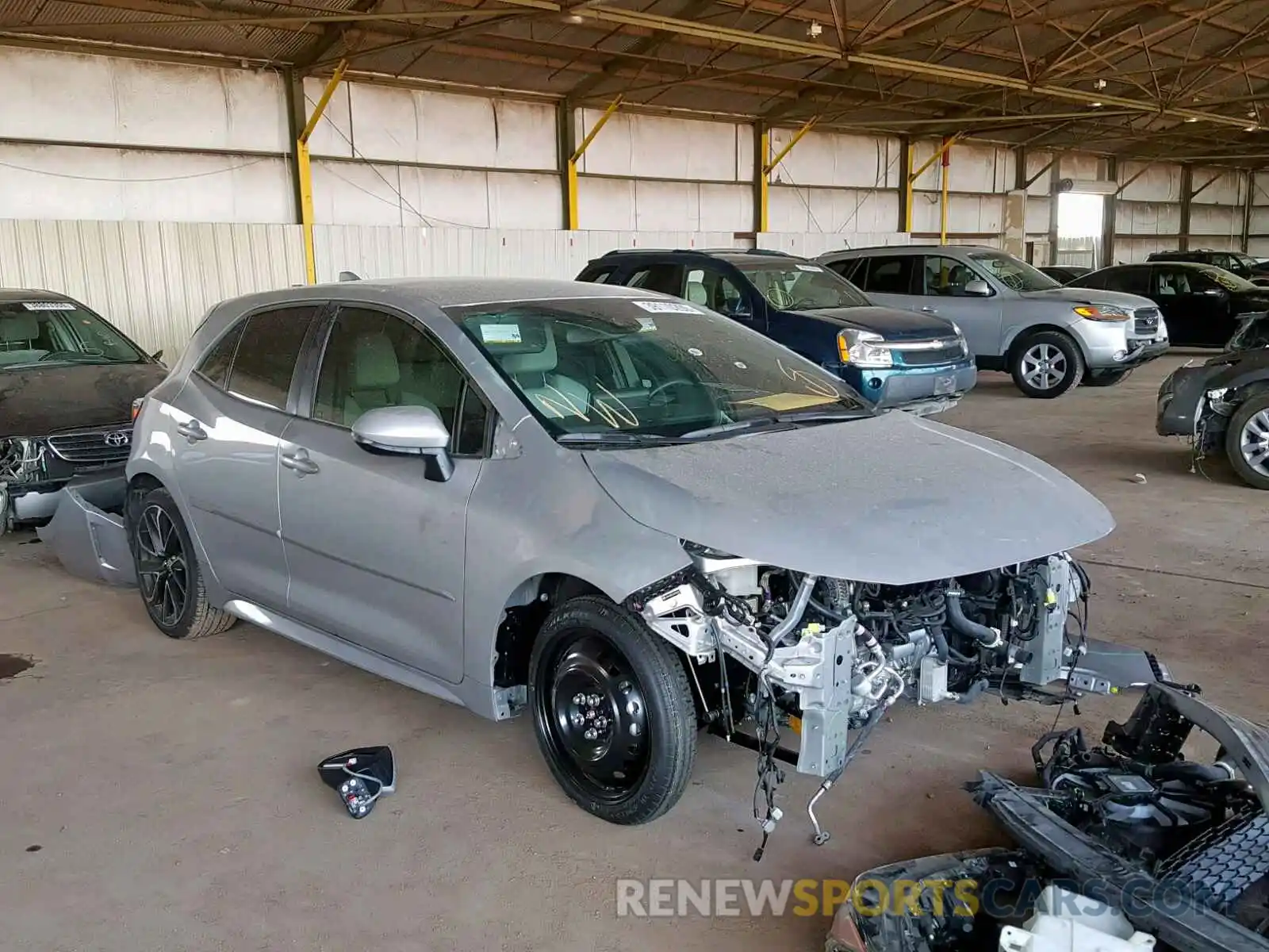 1 Photograph of a damaged car JTNK4RBE2K3009967 TOYOTA COROLLA 2019