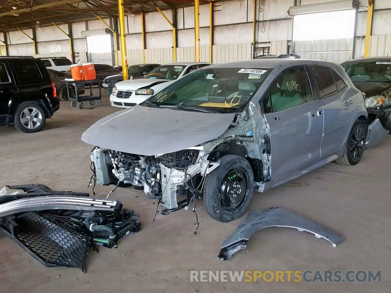 2 Photograph of a damaged car JTNK4RBE2K3009967 TOYOTA COROLLA 2019