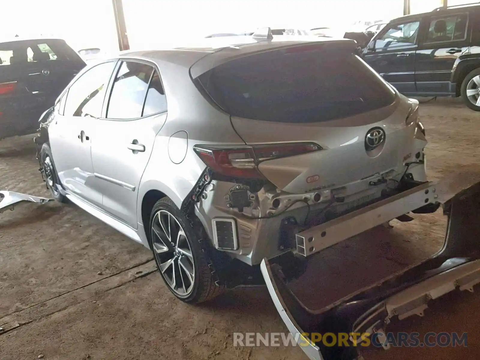 3 Photograph of a damaged car JTNK4RBE2K3009967 TOYOTA COROLLA 2019