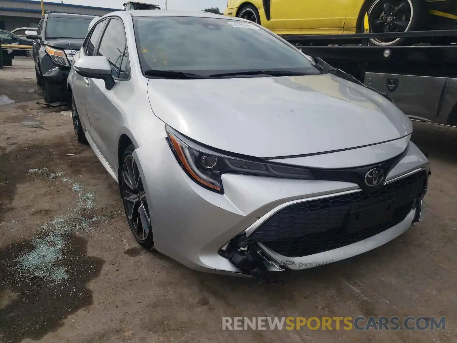 1 Photograph of a damaged car JTNK4RBE2K3010925 TOYOTA COROLLA 2019