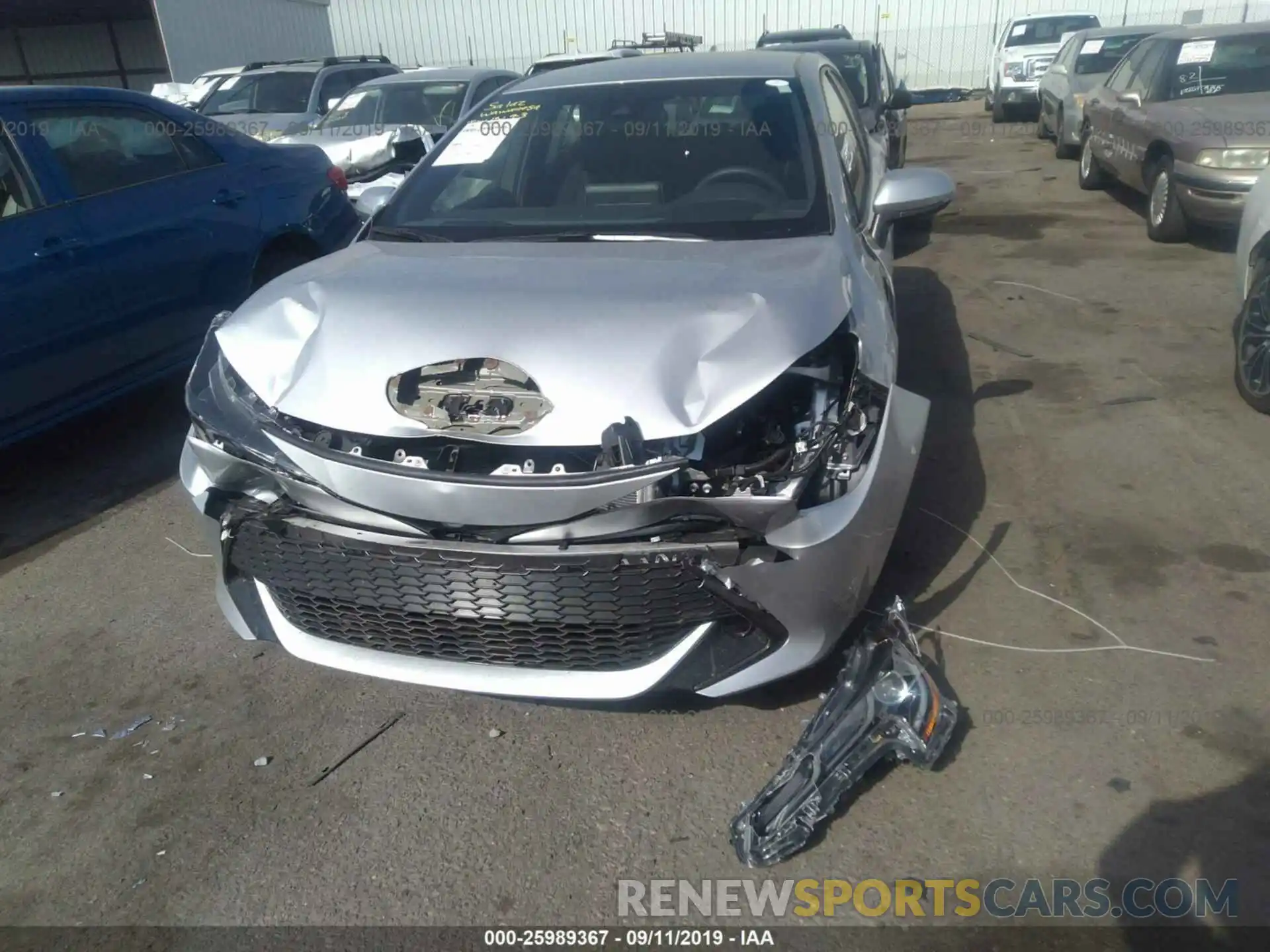 6 Photograph of a damaged car JTNK4RBE2K3011931 TOYOTA COROLLA 2019