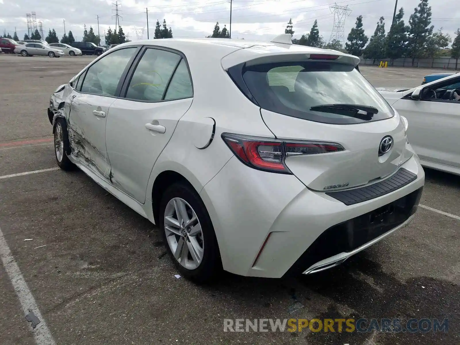 3 Photograph of a damaged car JTNK4RBE2K3013579 TOYOTA COROLLA 2019