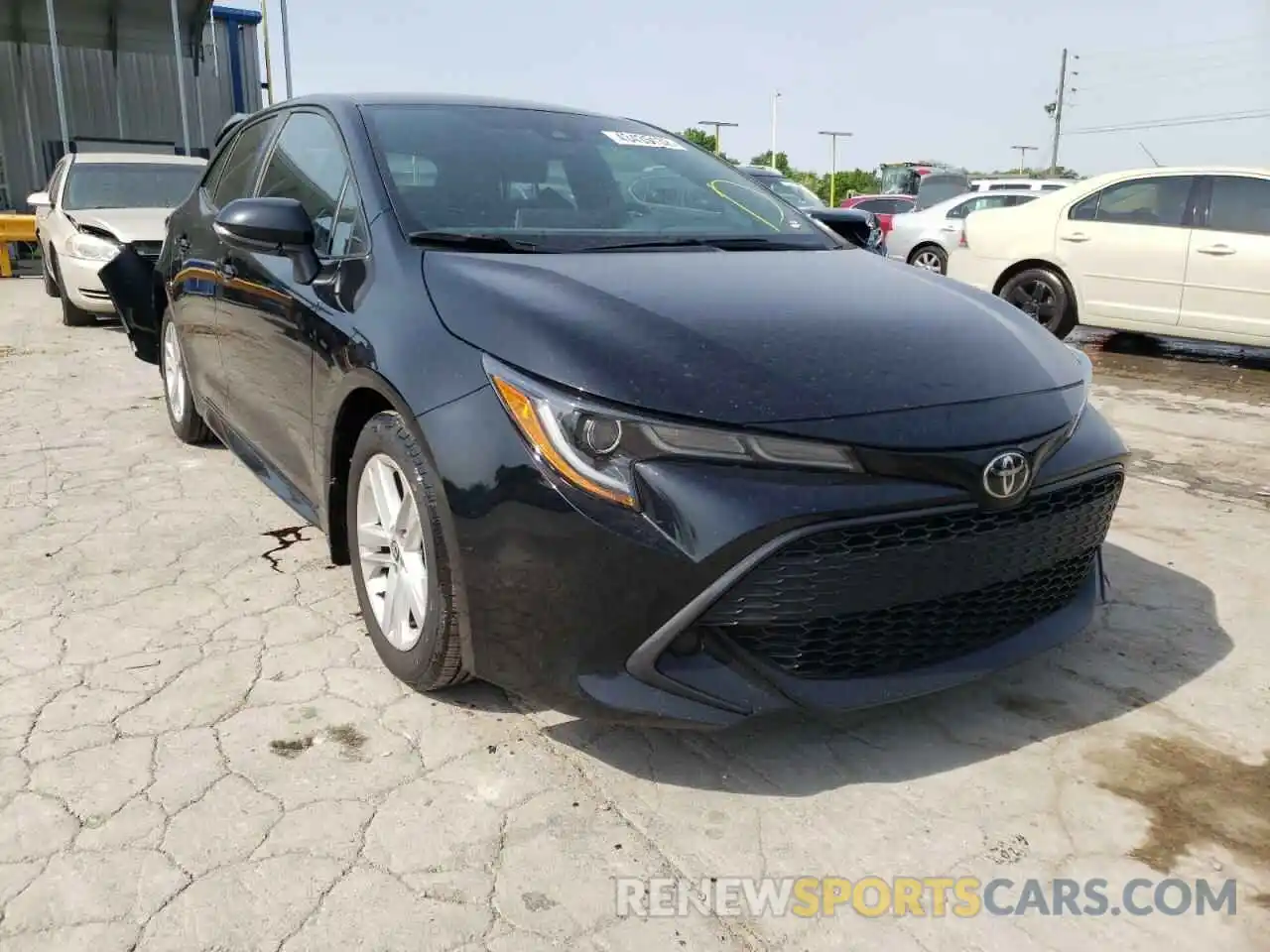 1 Photograph of a damaged car JTNK4RBE2K3014098 TOYOTA COROLLA 2019