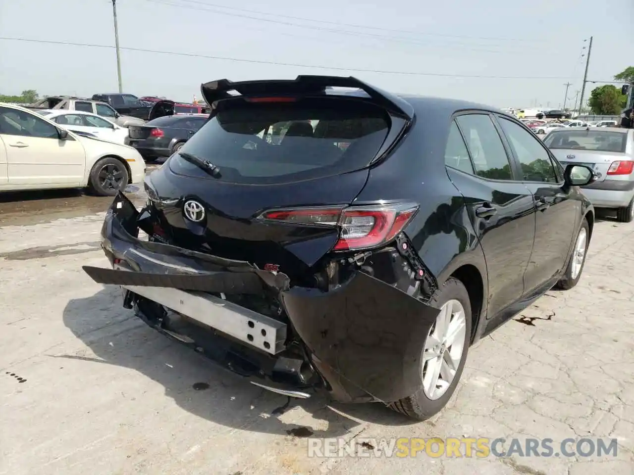 4 Photograph of a damaged car JTNK4RBE2K3014098 TOYOTA COROLLA 2019