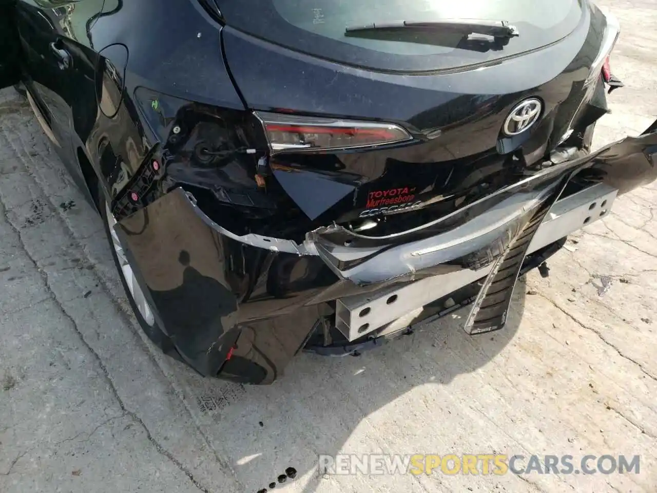 9 Photograph of a damaged car JTNK4RBE2K3014098 TOYOTA COROLLA 2019