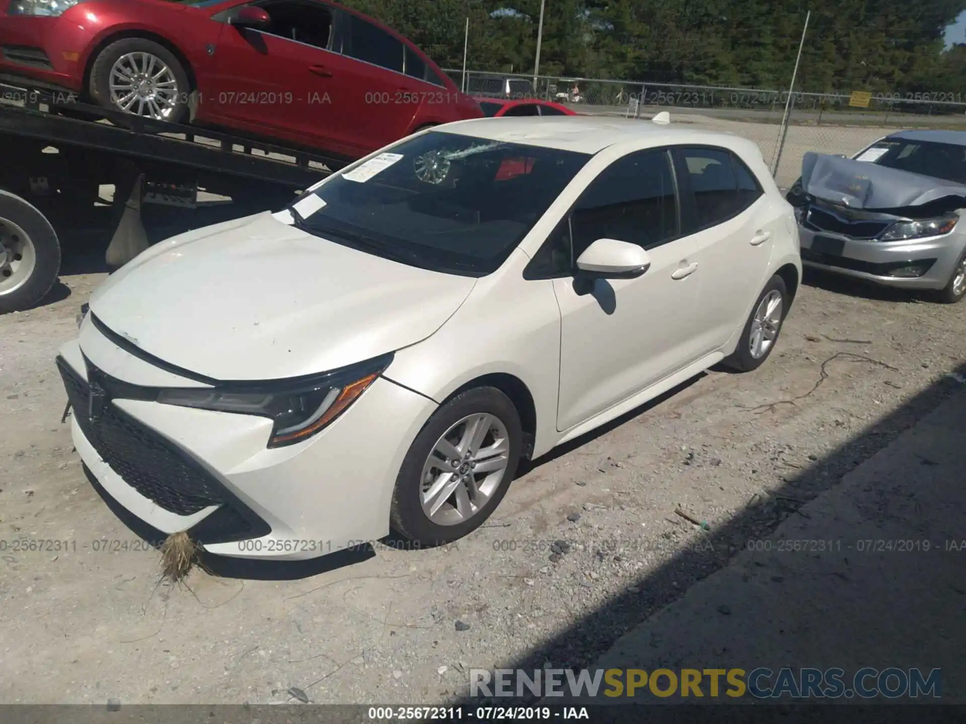 2 Photograph of a damaged car JTNK4RBE2K3014263 TOYOTA COROLLA 2019