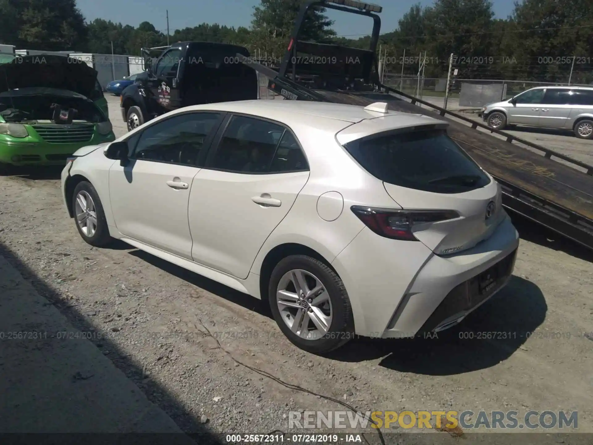 3 Photograph of a damaged car JTNK4RBE2K3014263 TOYOTA COROLLA 2019