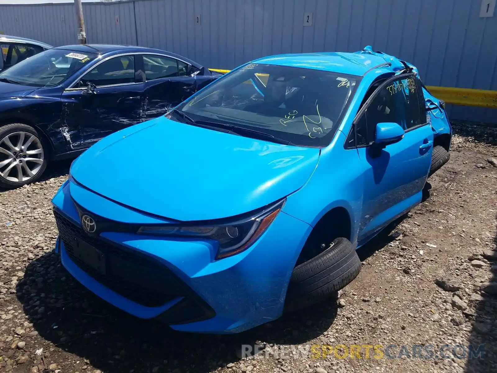 2 Photograph of a damaged car JTNK4RBE2K3014358 TOYOTA COROLLA 2019